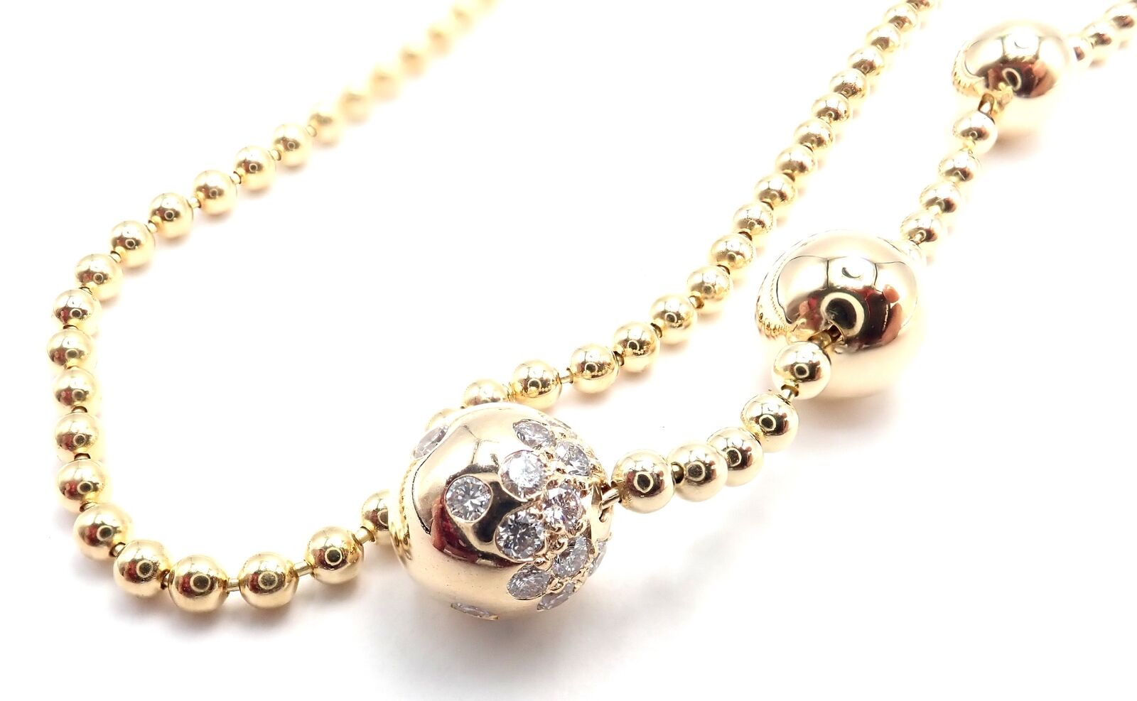 Cartier Jewelry & Watches:Fine Jewelry:Necklaces & Pendants Authentic! Cartier Draperie de Decollate 18k Yellow Gold Diamond Necklace