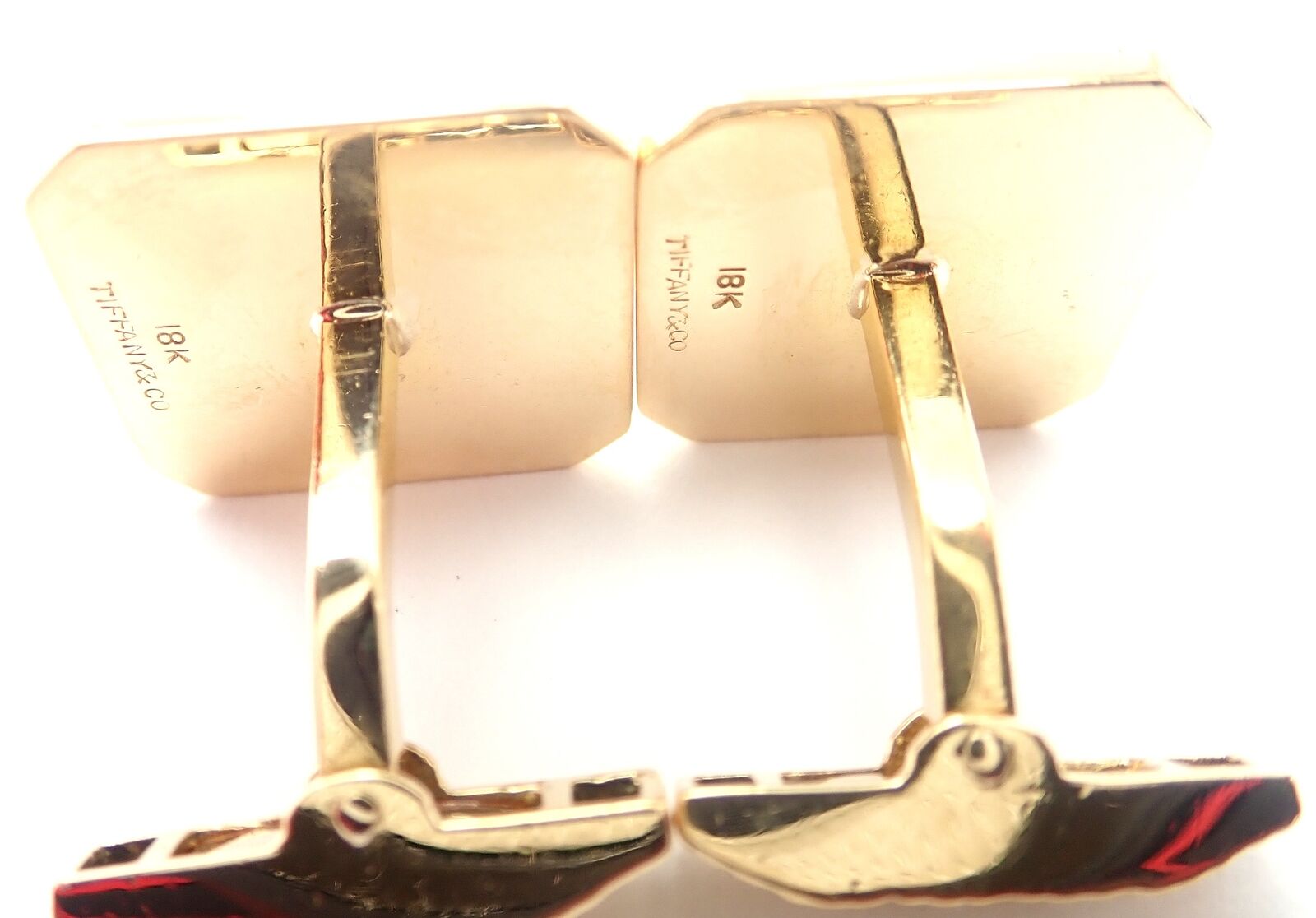Tiffany & Co. Jewelry & Watches:Men's Jewelry:Cufflinks Authentic! Vintage Tiffany & Co 18k Yellow Gold Basket Weave Cufflinks