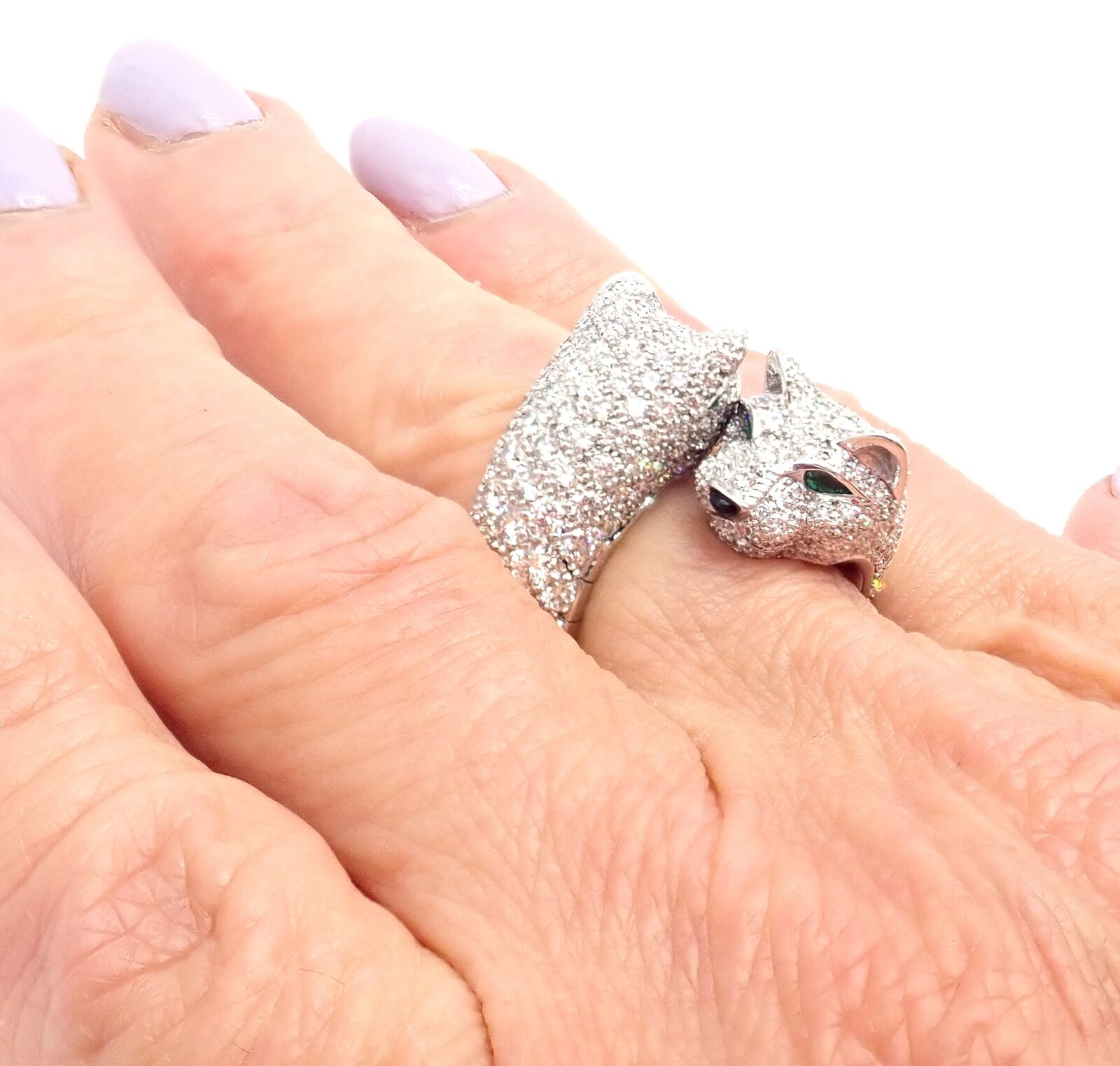 Cartier panther ring outlet diamond