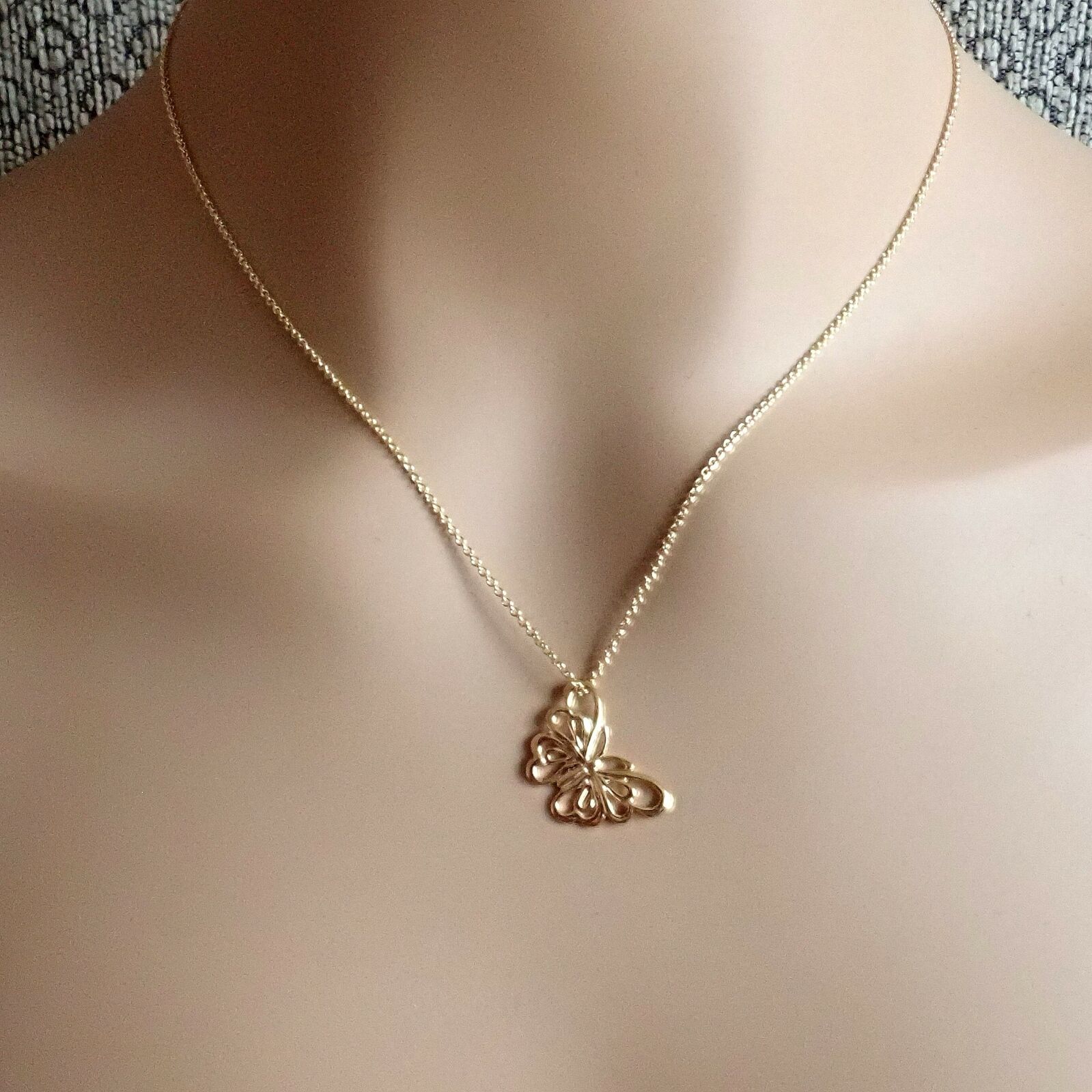 Tiffay & Co Jewelry & Watches:Fine Jewelry:Necklaces & Pendants Authentic! Tiffany & Co 18k Yellow Gold Butterfly Pendant Necklace