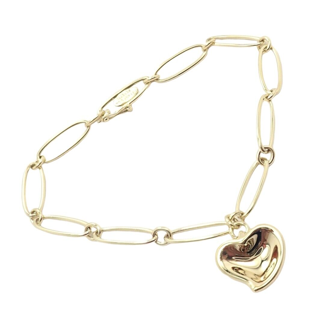 Tiffany & Co. Jewelry & Watches:Fine Jewelry:Bracelets & Charms Authentic! Tiffany & Co 18k Yellow Gold Peretti Heart Link Bracelet