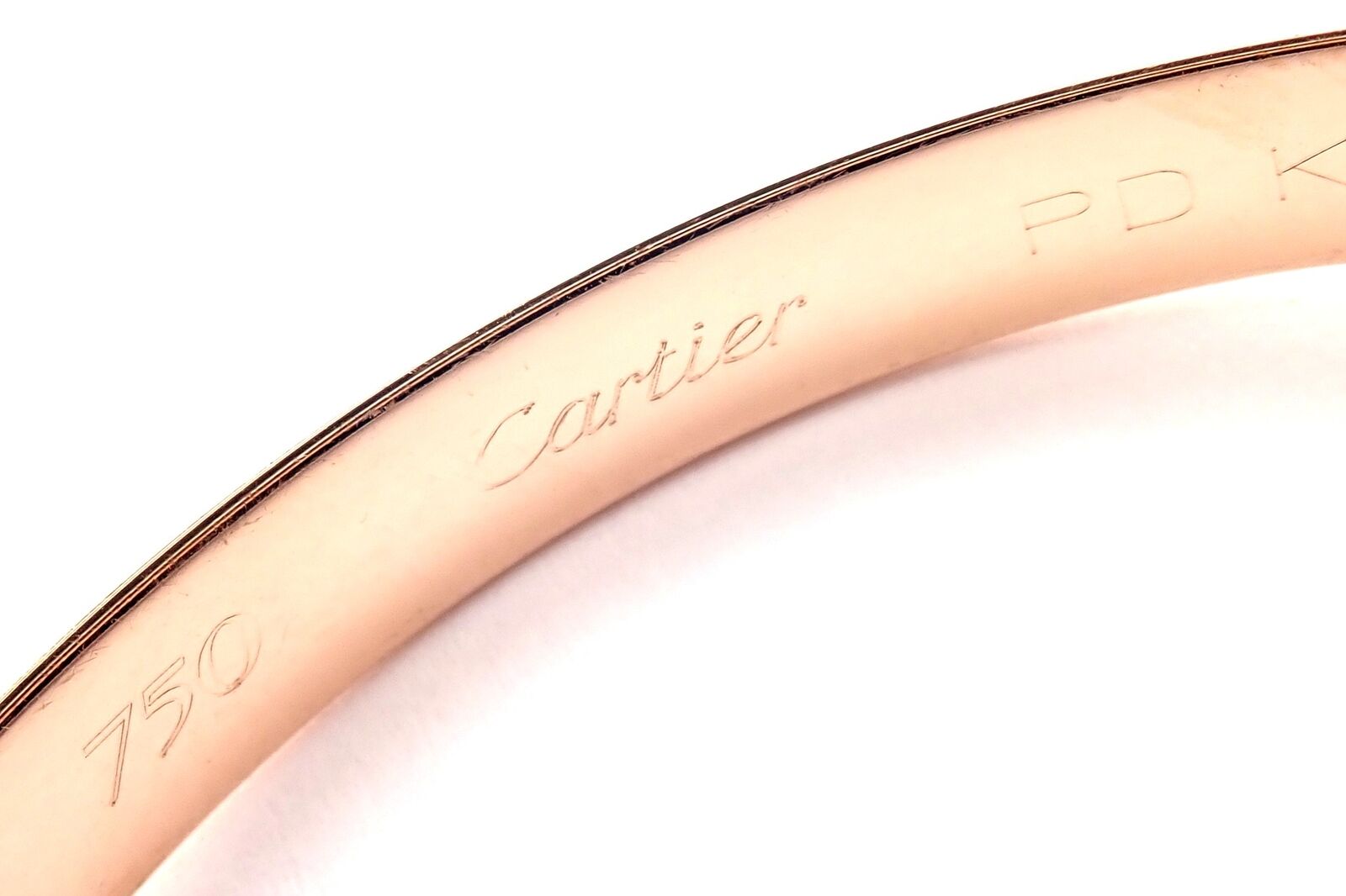 Cartier 18K Tricolor Gold Rolling Trinity Bangle Bracelet