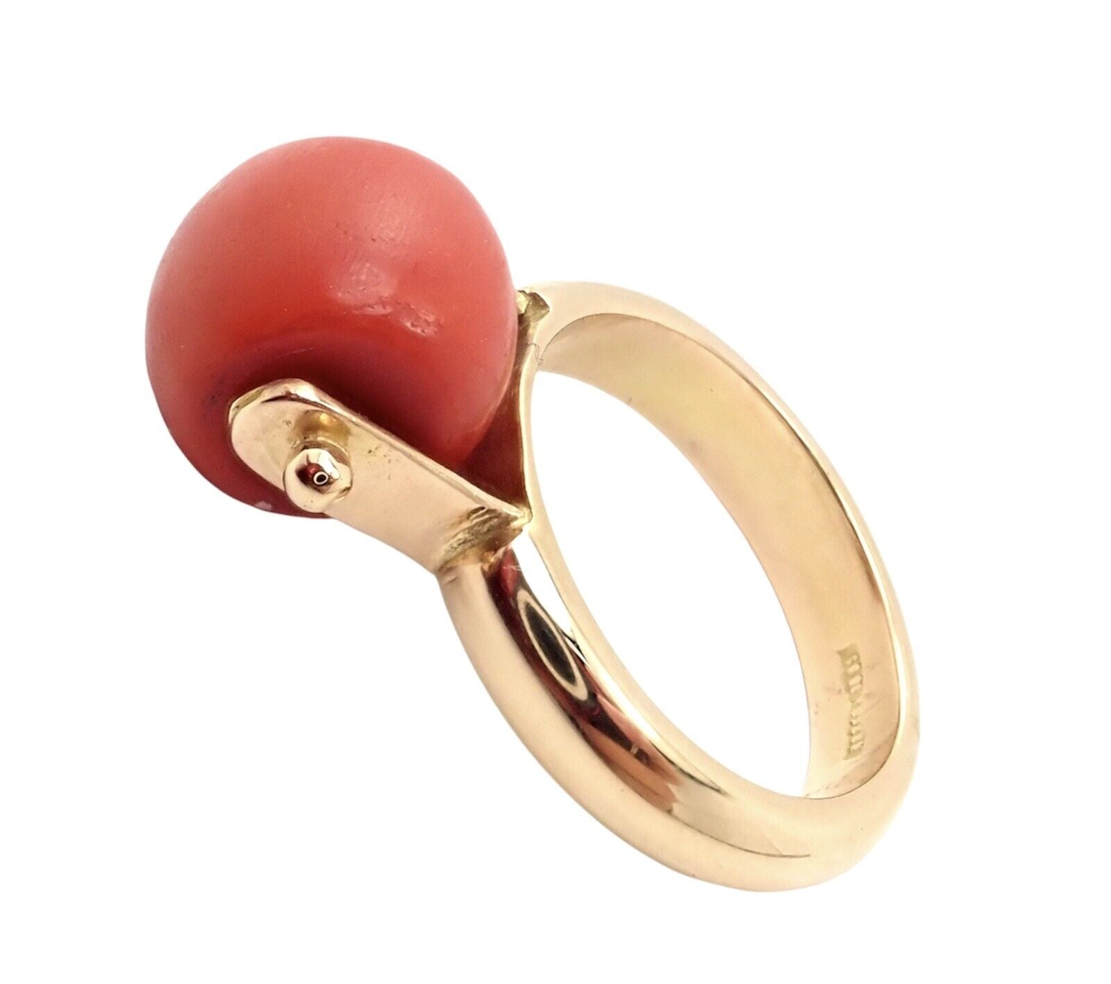 Buy Coral Red Gold Ring Ortica Handmade Vintage Jewelry Made in Italy  Statement Mediterranean Victorian Art Deco Art Nouveau Renaissance Online  in India - Etsy