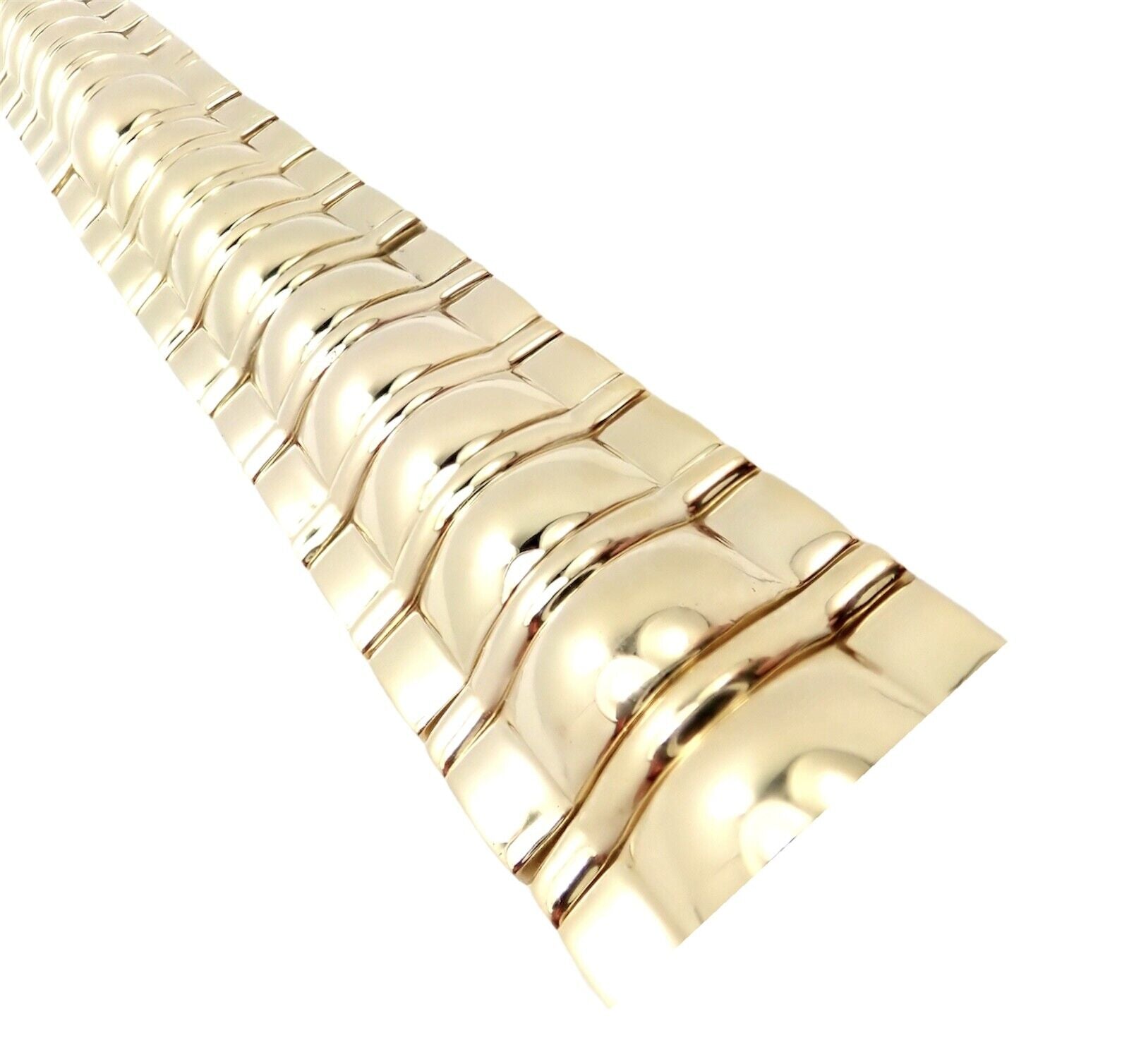 Piaget Jewelry & Watches:Fine Jewelry:Bracelets & Charms Authentic! Piaget 18k Yellow Gold Classic Thick Limited Edition 1990 Bracelet