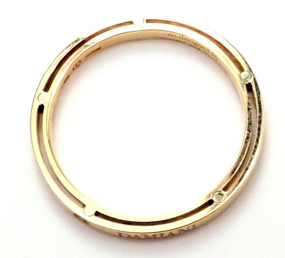 Damiani Jewelry & Watches:Fine Jewelry:Rings Authentic Damiani Brad Pitt 18k Yellow Gold Diamond 3mm Band Ring Sz 10