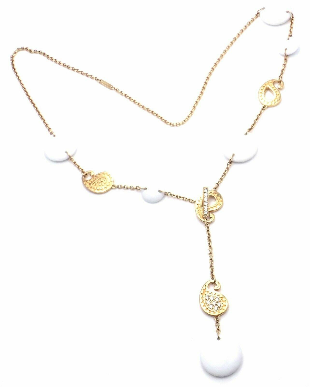 Carrera y Carrera Jewelry & Watches:Fine Jewelry:Necklaces & Pendants New! Authentic Carrera Y Carrera Aqua 18k Yellow Gold Diamond/Kogolong Necklace
