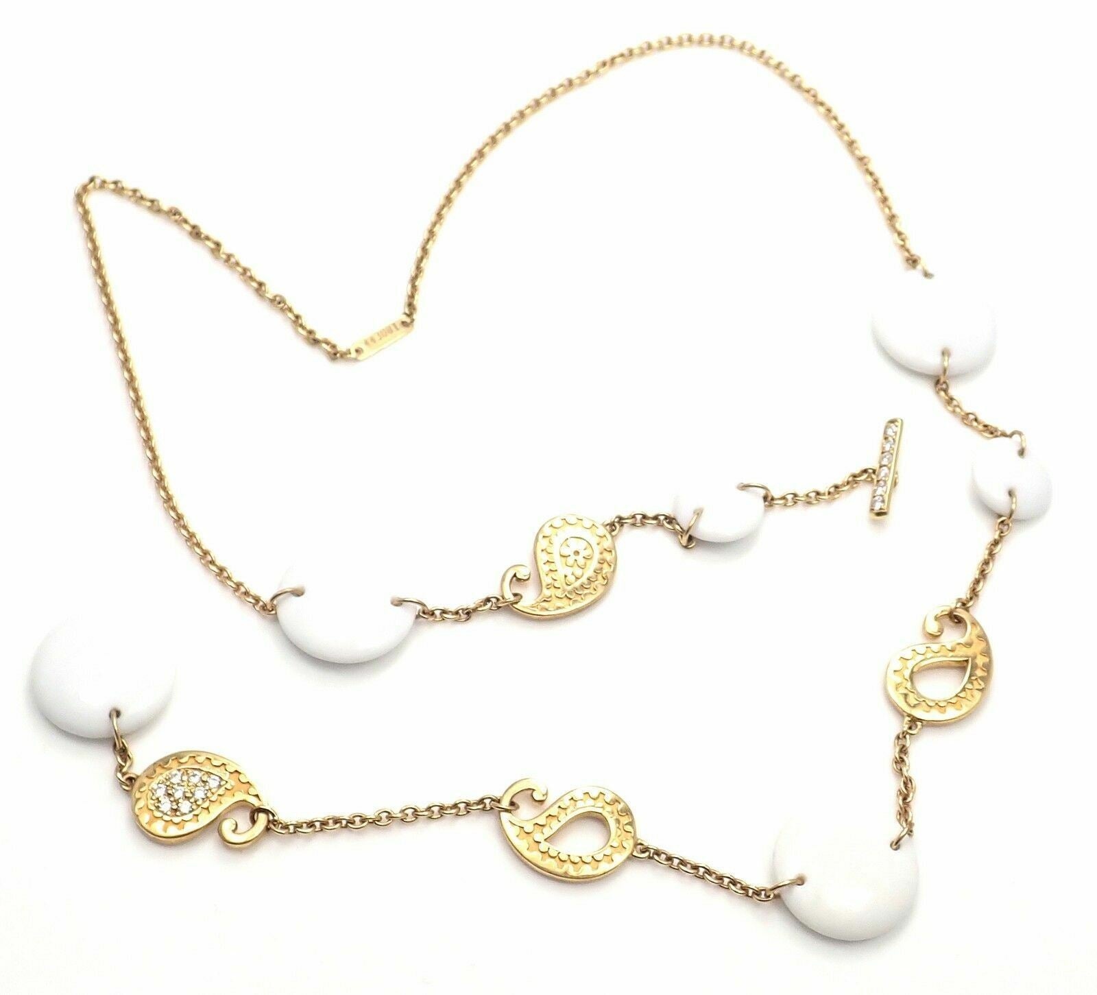 Carrera y Carrera Jewelry & Watches:Fine Jewelry:Necklaces & Pendants New! Authentic Carrera Y Carrera Aqua 18k Yellow Gold Diamond/Kogolong Necklace
