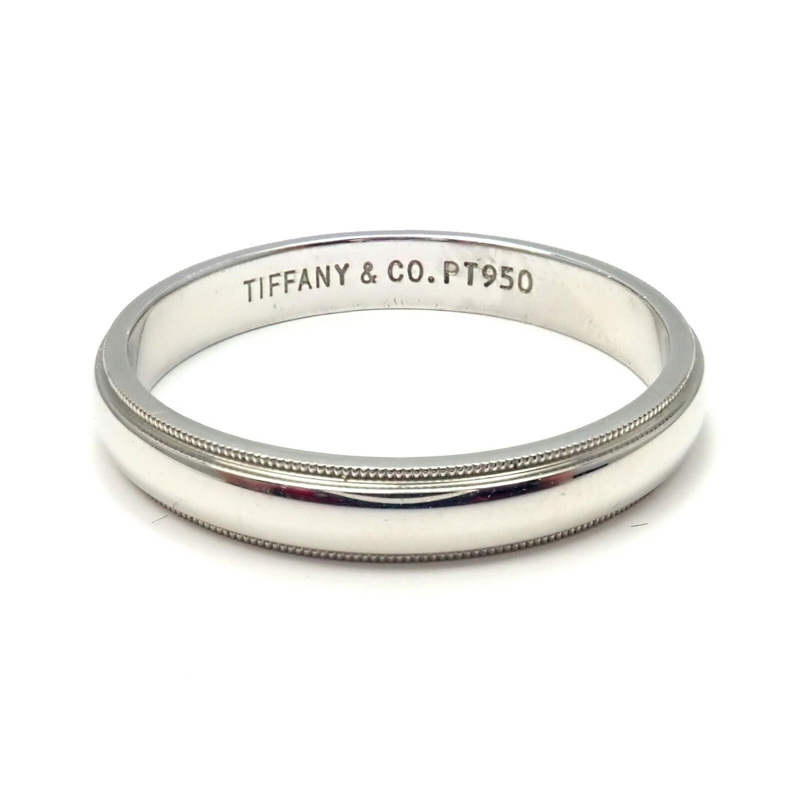 Tiffany & Co. Tiffany & Co. Platinum 4mm Mens Wedding Band Ring Size 14.5