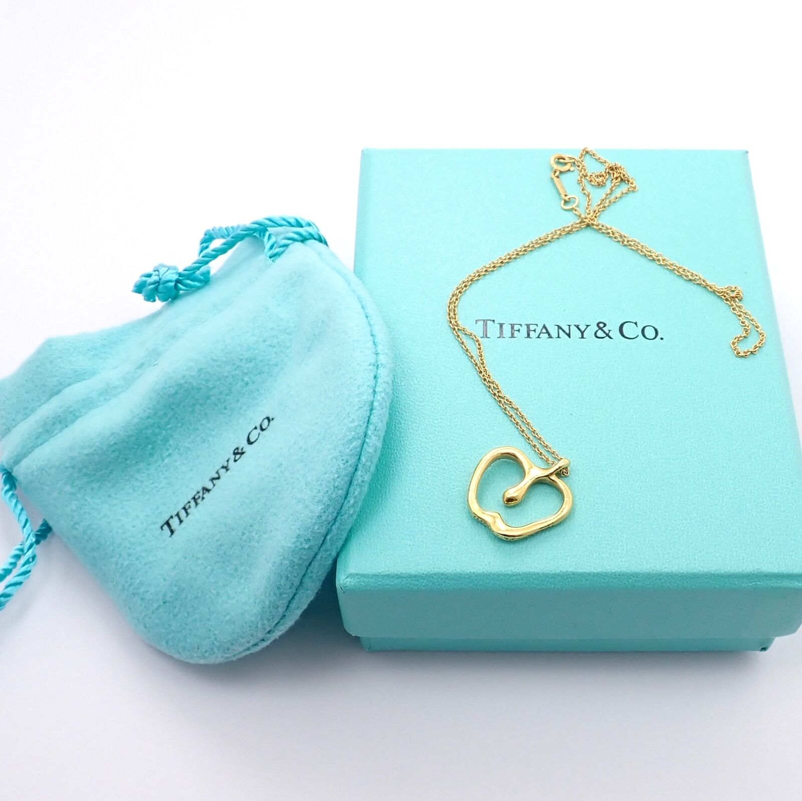 Tiffany & Co. Jewelry & Watches:Fine Jewelry:Necklaces & Pendants Authentic! Tiffany & Co Peretti 18k Yellow Gold Medium Apple Pendant Necklace