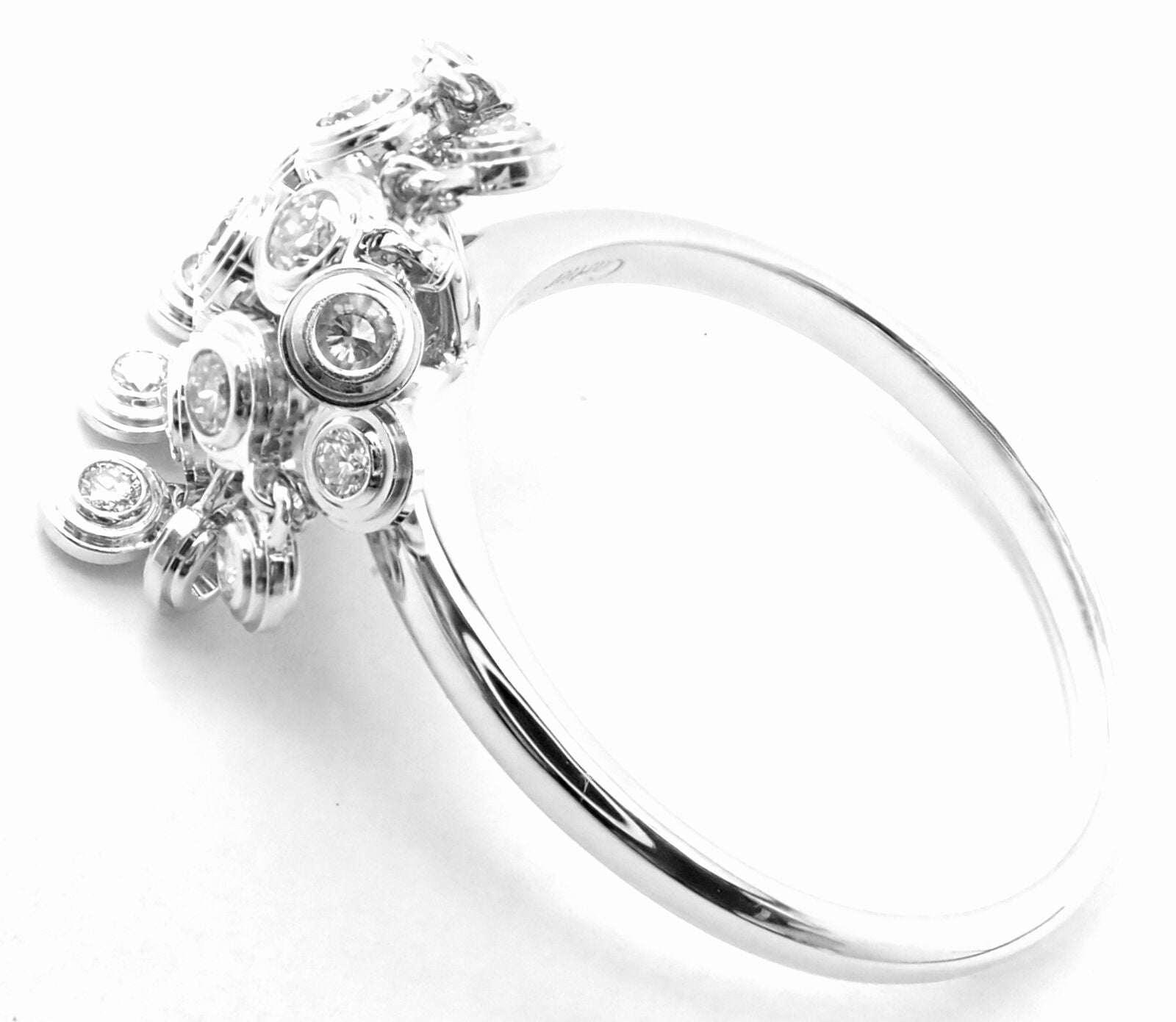 Cartier Jewelry & Watches:Fine Jewelry:Rings Authentic! Cartier Diamond 18k White Gold Diamond Diamant Leger De Ring Cert