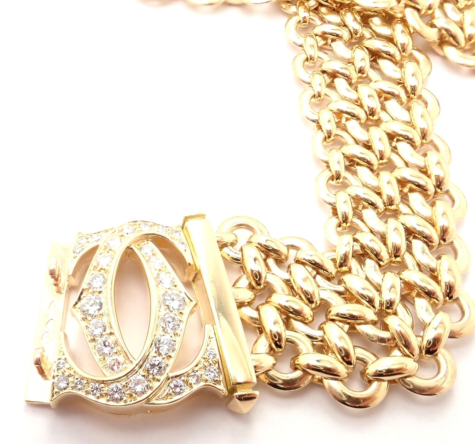 Cartier Baby Love 18KT Gold Interlocking Love Rings Necklace - PreLoved  Treasures