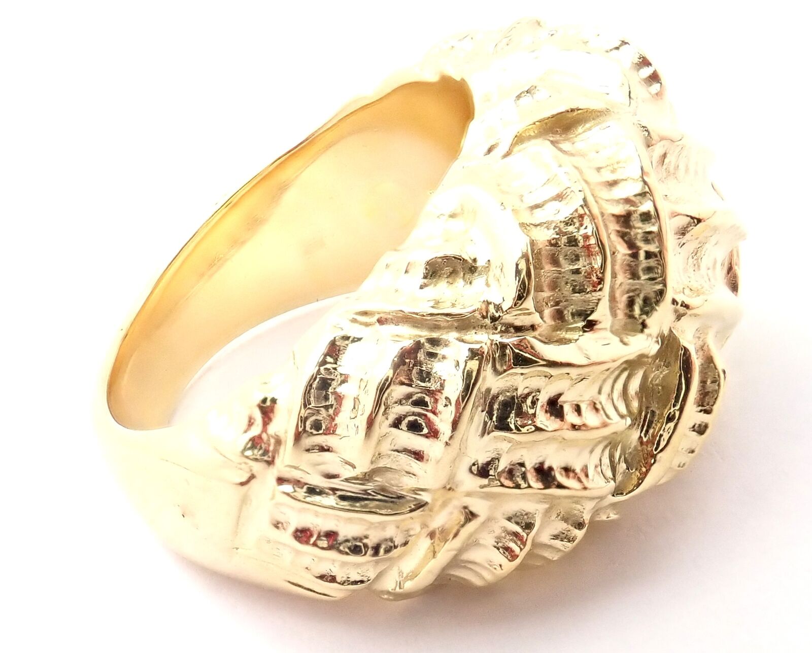 Tiffany & Co. Jewelry & Watches:Fine Jewelry:Rings Rare! Authentic Tiffany & Co 18k Yellow Gold Woven Dome Ring 1992
