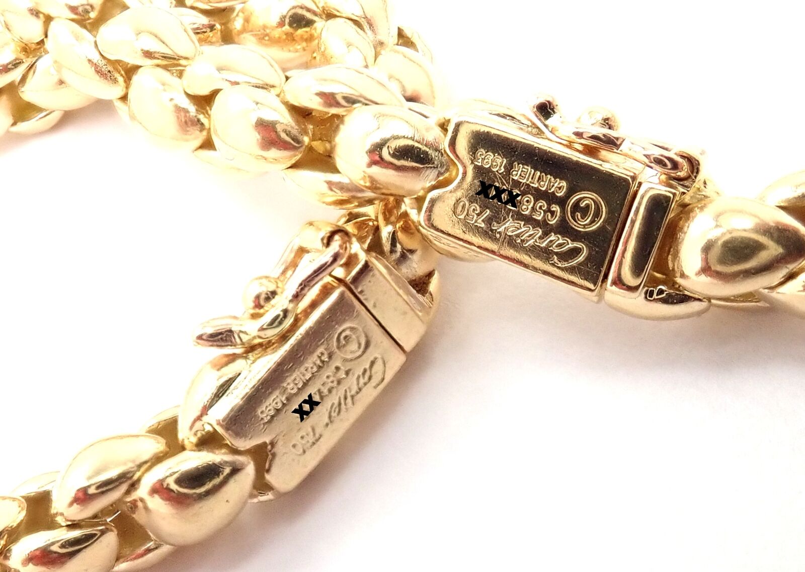 Vintage cartier 2025 gold link bracelet