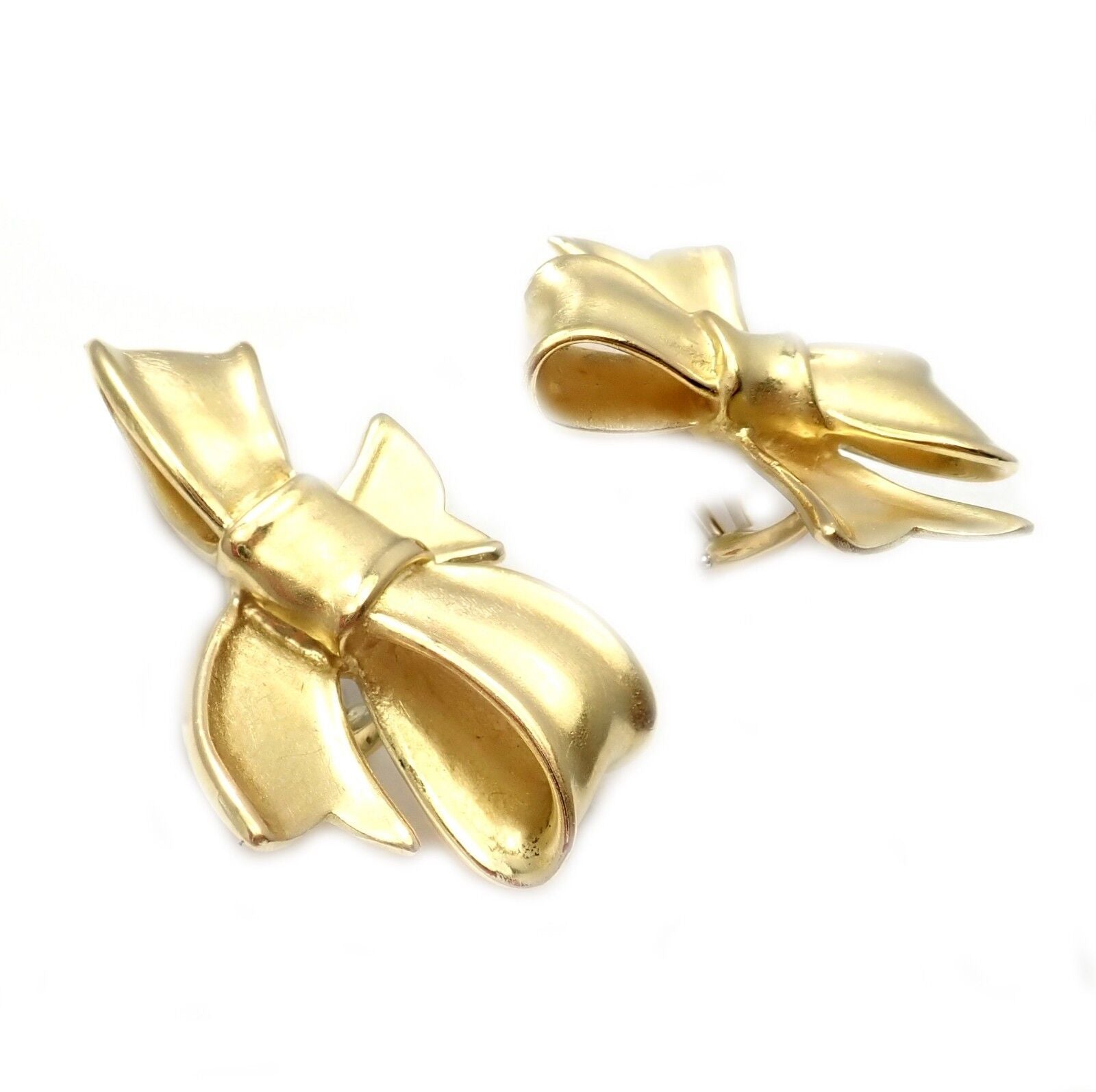 Angela Cummings Jewelry & Watches:Fine Jewelry:Earrings Rare! Authentic Vintage Angela Cummings 18k Yellow Gold Bow Earrings Circa 1984
