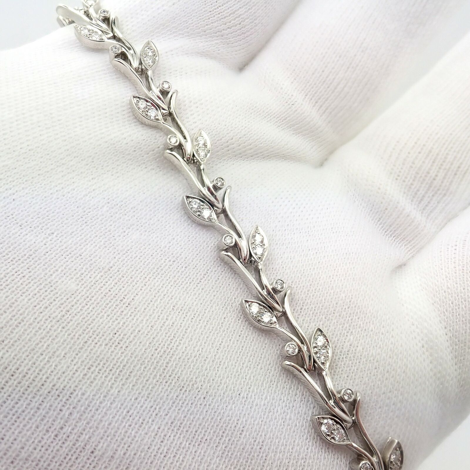 Tiffany & Co. Jewelry & Watches:Fine Jewelry:Bracelets & Charms Authentic! Tiffany & Co Platinum Diamond Garland Bracelet