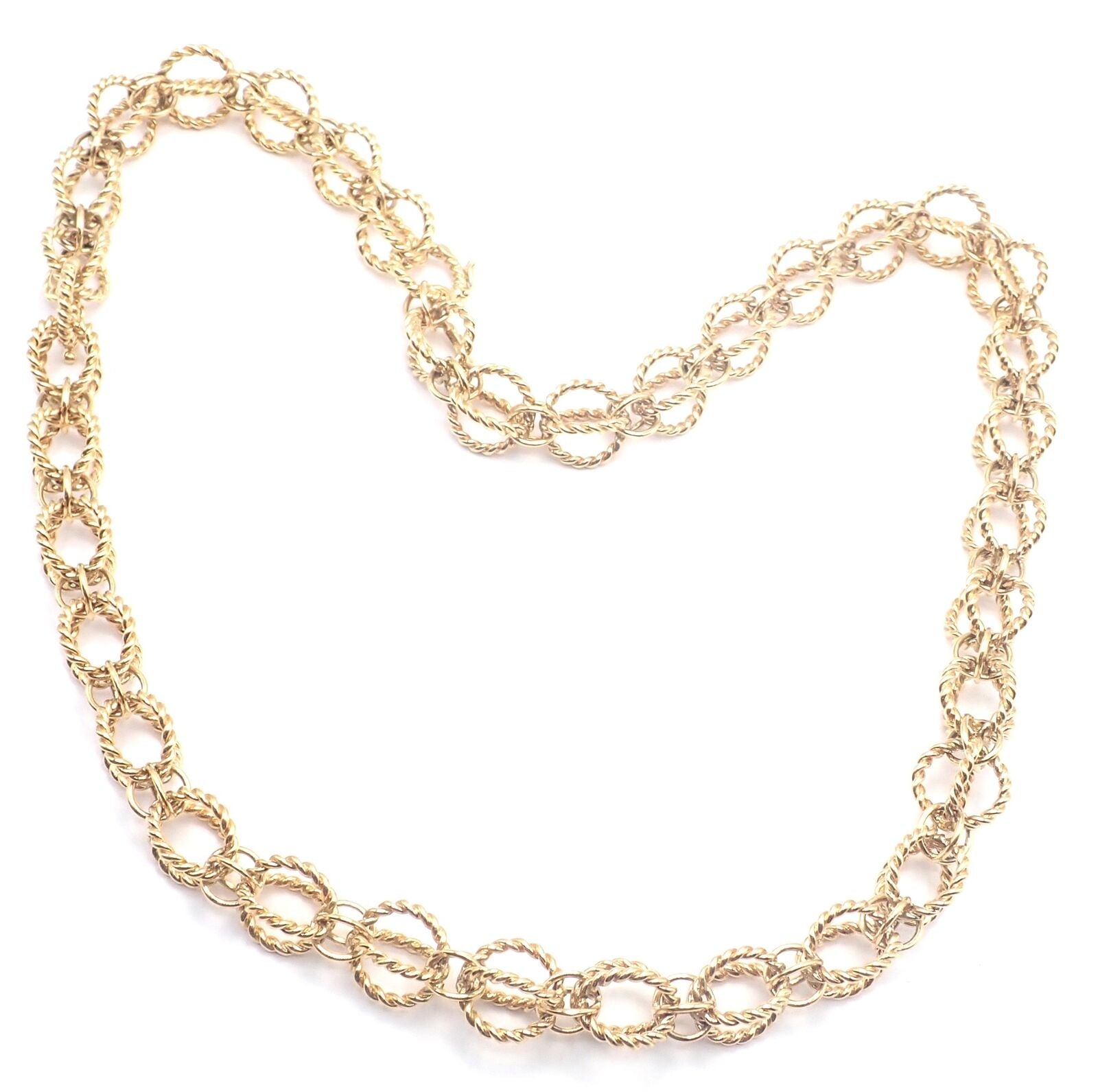 Tiffany & Co Schlumberger Circle Rope Necklace in 18K Gold