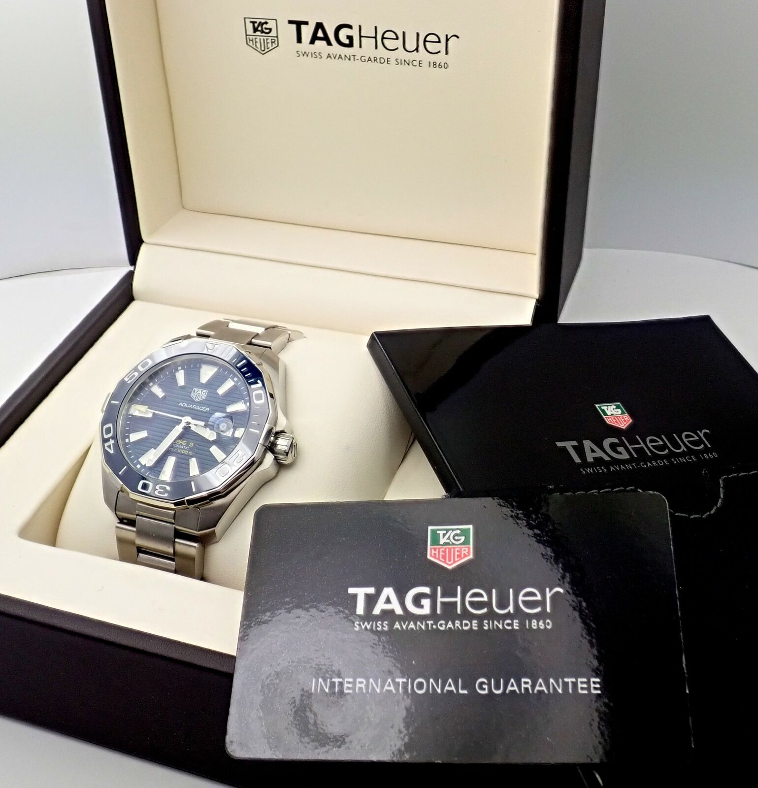 Tag Heuer Jewelry & Watches:Watches, Parts & Accessories:Watches:Wristwatches Authentic Tag Heuer Automatic Aquaracer Calibre 5 Way201B-0 Mens Watch