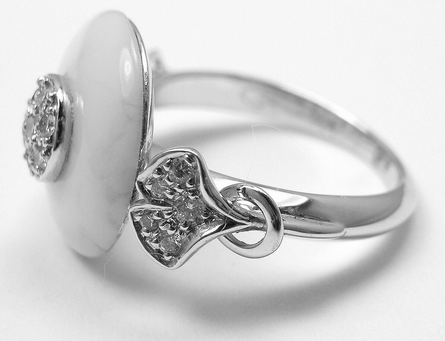 Carrera Y Carrera Jewelry & Watches:Fine Jewelry:Rings New! Authentic Carrera Y Carrera 18k White Gold Ginkgo Diamonds & Kogolong Ring