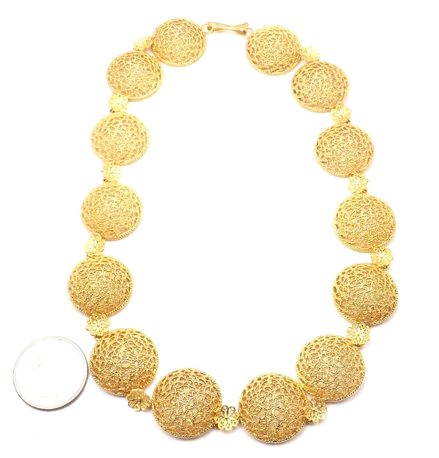 Buccellati Jewelry & Watches:Fine Jewelry:Necklaces & Pendants Authentic! Buccellati Filidoro 18k Yellow Gold Link Necklace