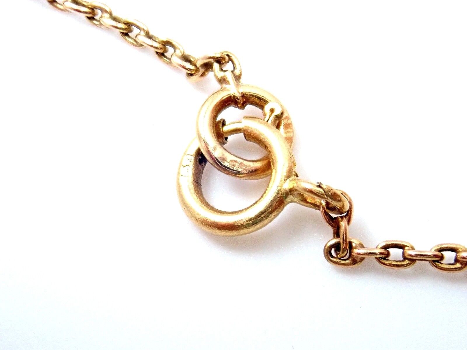 Unbranded Jewelry & Watches:Fine Jewelry:Necklaces & Pendants Vintage Estate 18k Rose Gold Garnet Pendant Necklace