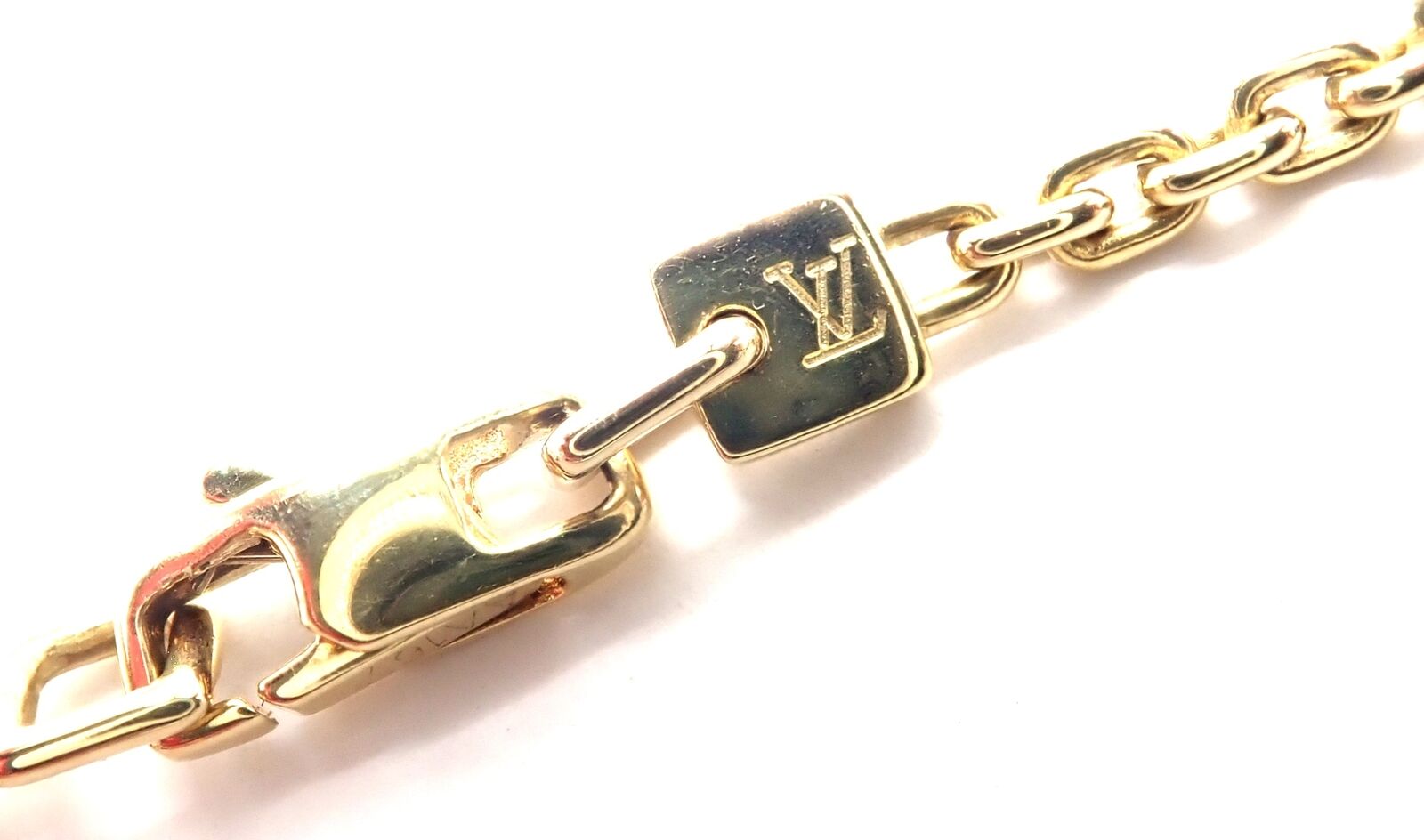 Louis Vuitton Jewelry & Watches:Fine Jewelry:Necklaces & Pendants Authentic! Louis Vuitton 18k Yellow Gold Quartz Purse Bag Pendant Chain Necklace