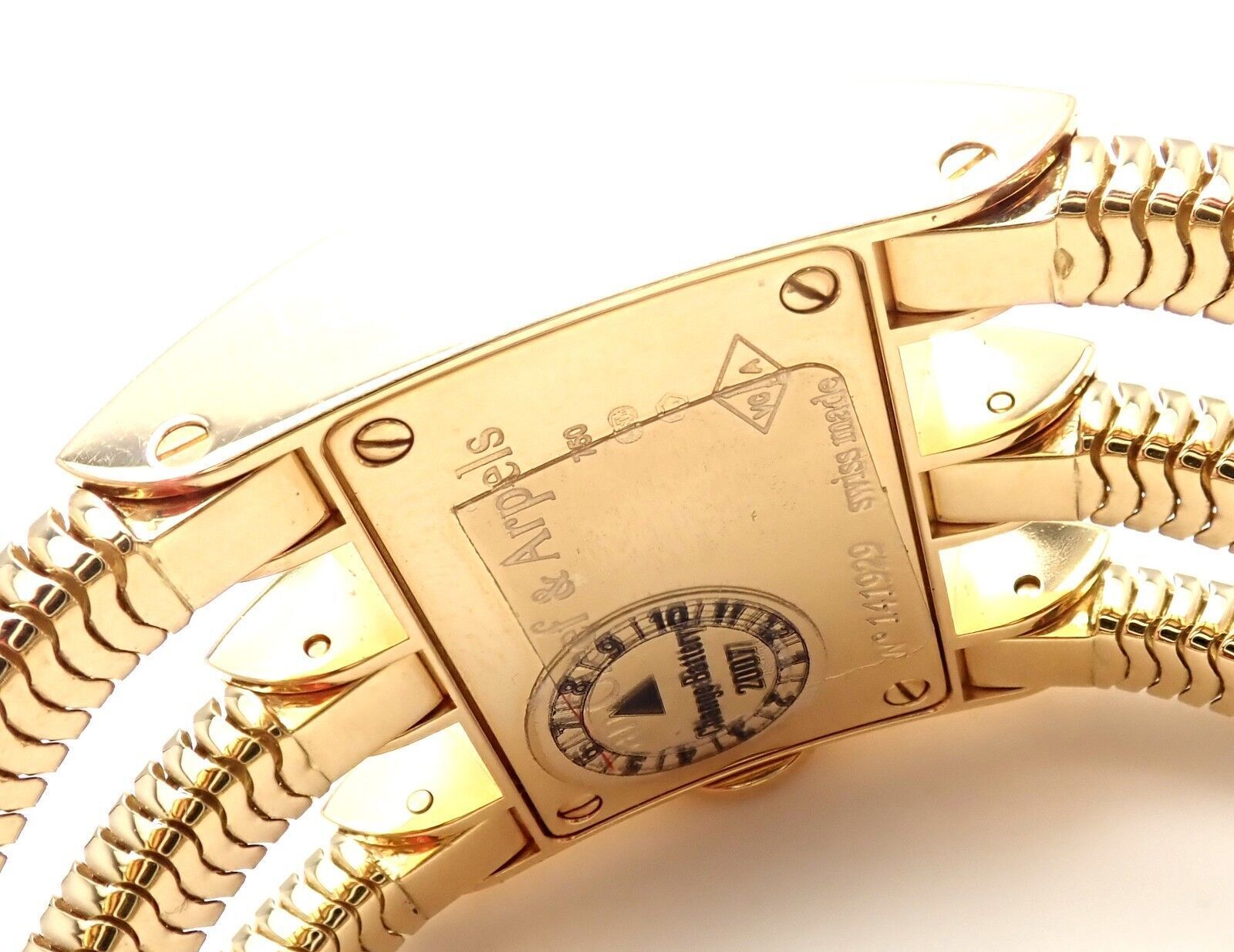 Van Cleef & Arpels Jewelry & Watches:Watches, Parts & Accessories:Watches:Wristwatches Authentic! Van Cleef & Arpels 18k Gold Diamond Liane Collection Bracelet Watch