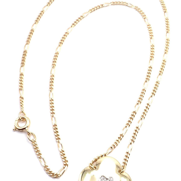 Engravable Clover Necklace (Gold)