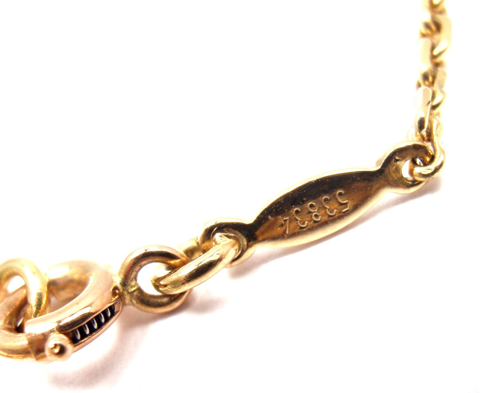 HERMÈS Jewelry & Watches:Fine Jewelry:Necklaces & Pendants Rare! Authentic Hermes Paris 18k Yellow Gold Round H Pendant Necklace