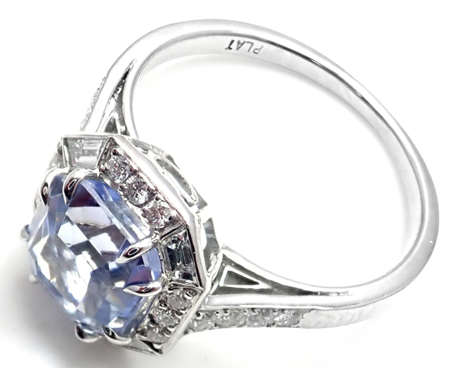 Ivanka Trump Jewelry & Watches:Fine Jewelry:Rings Rare! Authentic Ivanka Trump Platinum Diamond Sapphire Engagement Ring