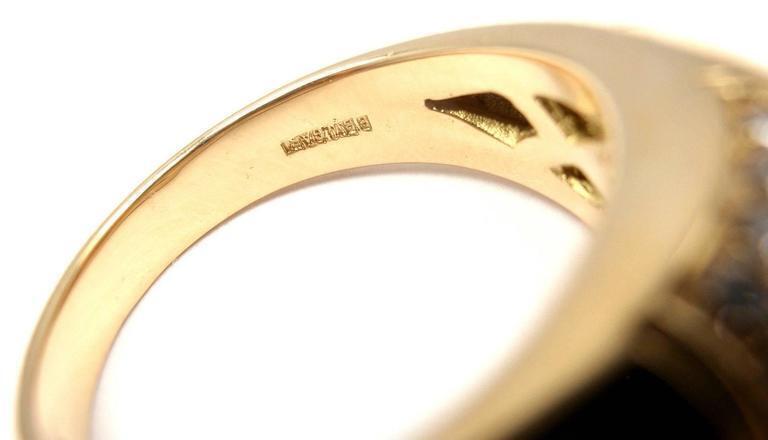 Bulgari Jewelry & Watches:Fine Jewelry:Rings Rare! Authentic BULGARI BVLGARI 18k Yellow Gold Diamond Band Ring Sz 6