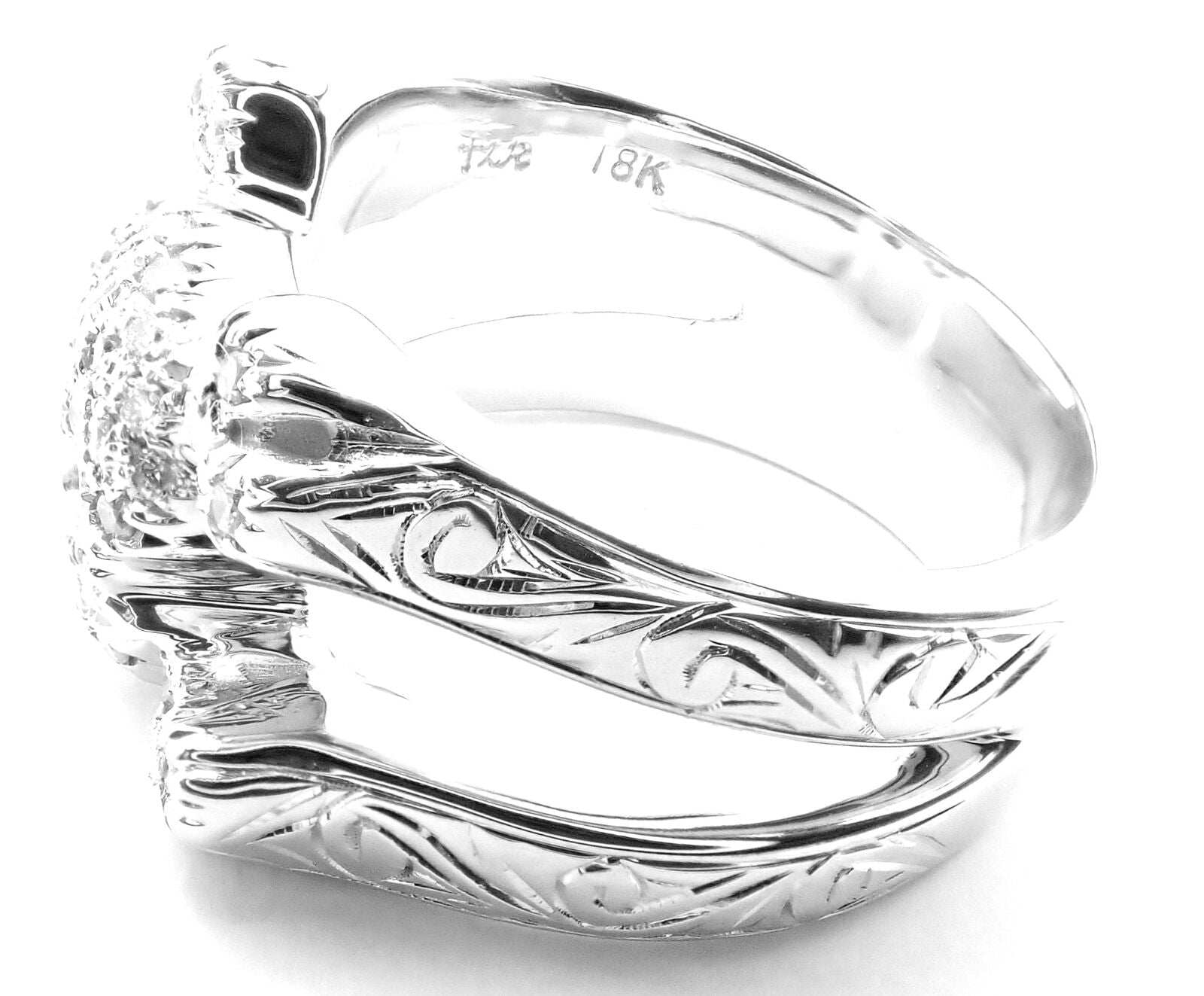 Loree Rodkin Jewelry & Watches:Fine Jewelry:Rings Rare! Authentic Loree Rodkin 18k White Gold Diamond Skull Crossbones Ring