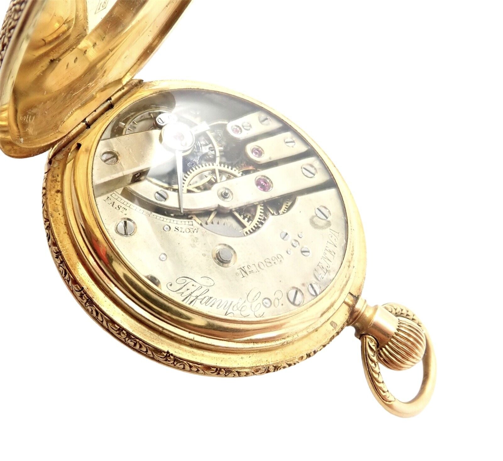 Vintage! Tiffany & Co. Geneva 18K Yellow Gold Ladies Pocket Watch