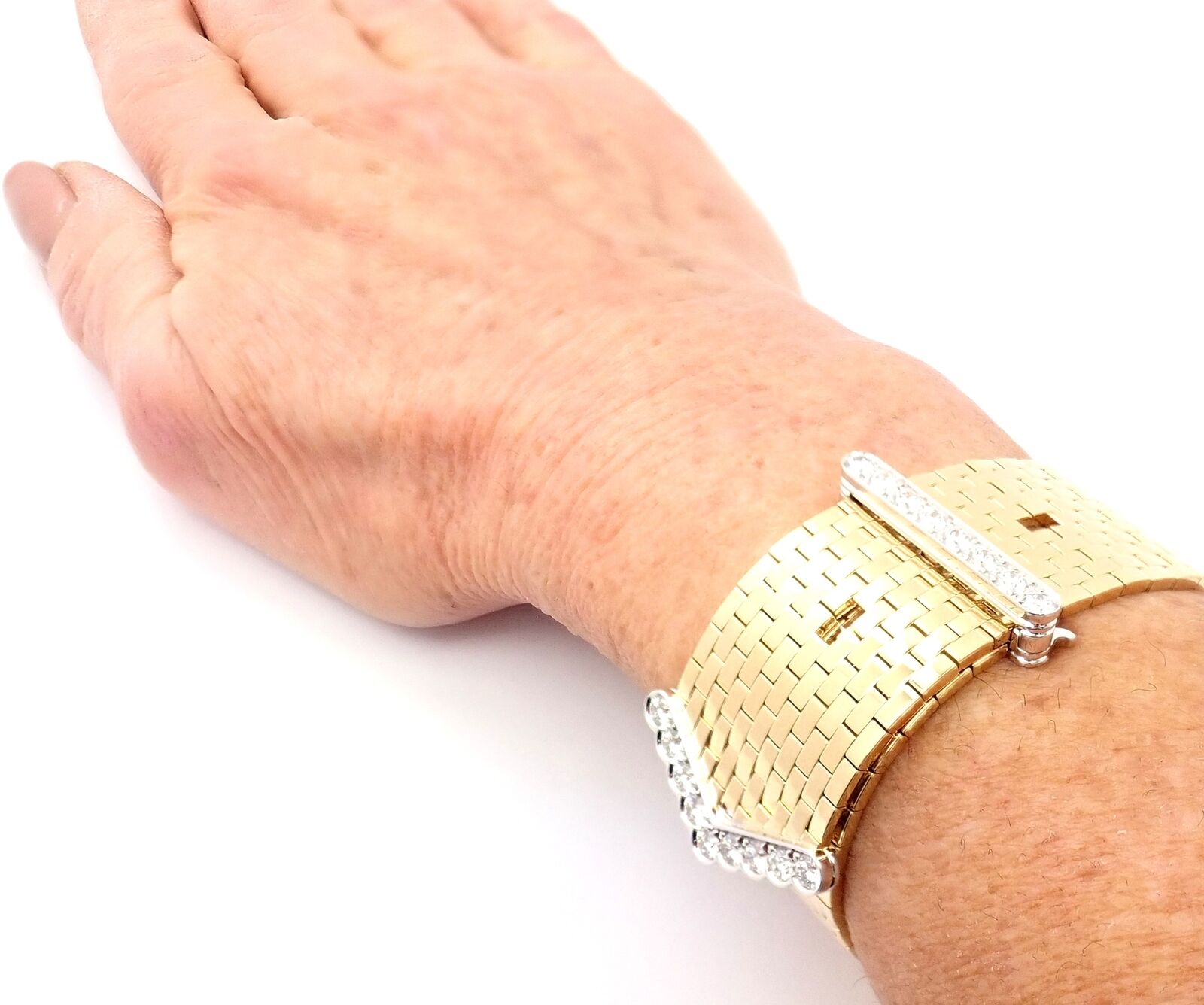 Van Cleef & Arpels Jewelry & Watches:Fine Jewelry:Bracelets & Charms Authentic! Van Cleef & Arpels Ludo 18k Yellow Gold Diamond Link Bracelet Cert.