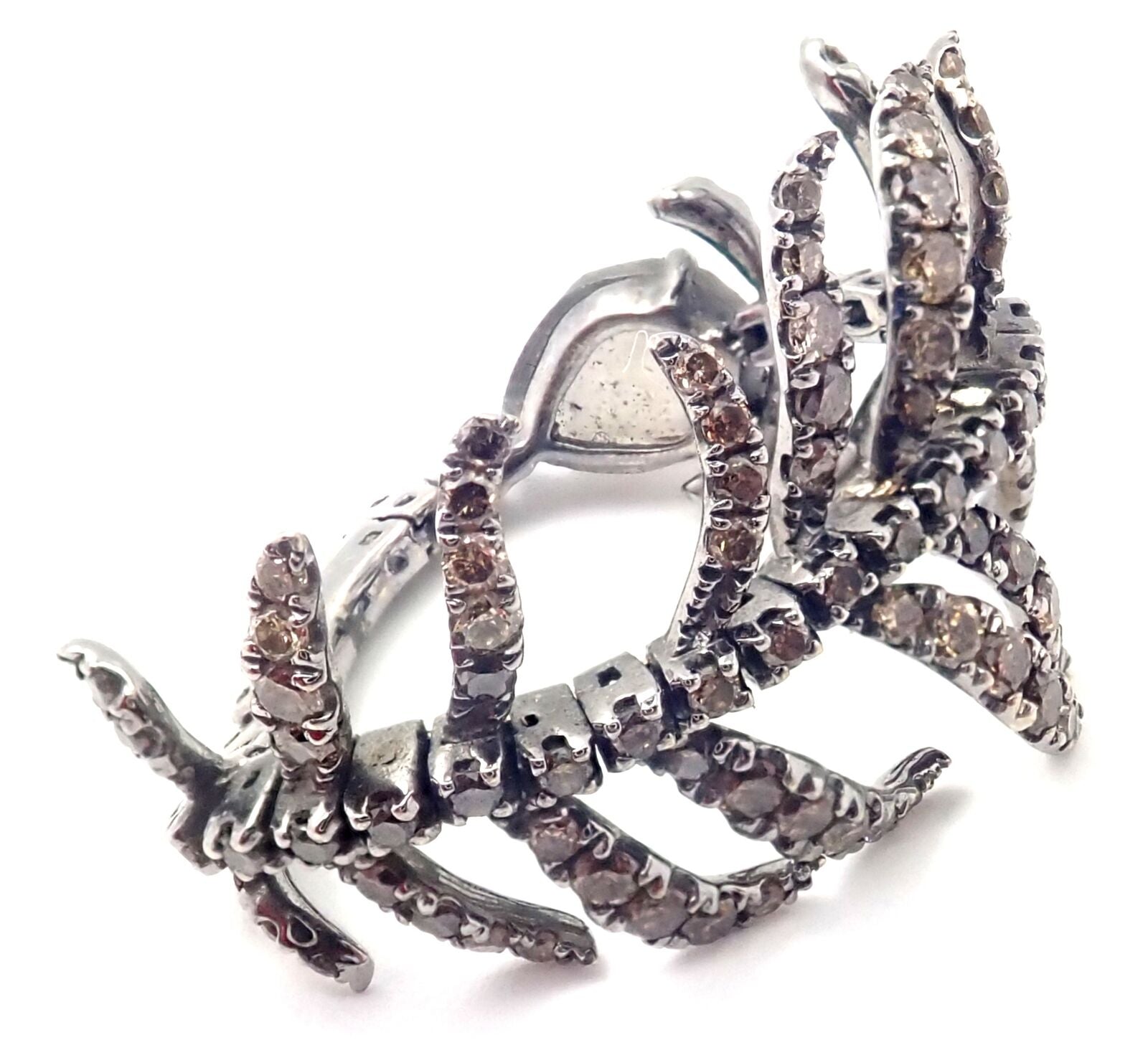 Annoushka Jewelry & Watches:Fine Jewelry:Rings Authentic! Annoushka Mythology Tsar Feather 18k Gold Diamond Labradorite Ring