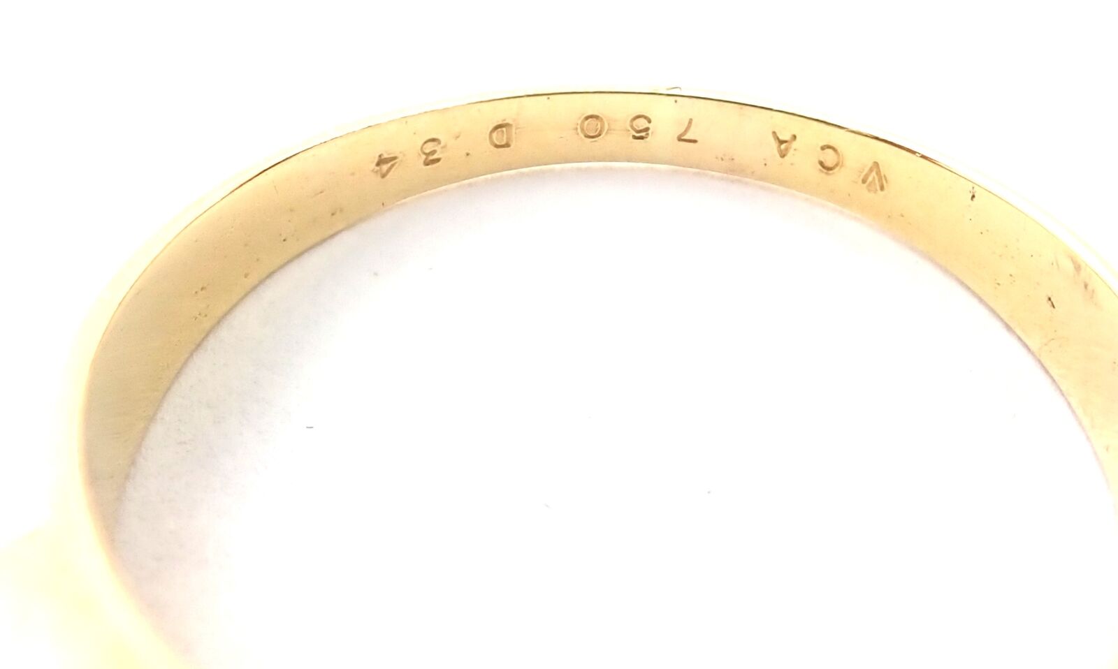 Van Cleef & Arpels Jewelry & Watches:Fine Jewelry:Rings Rare! Authentic Vintage Van Cleef & Arpels 18k Yellow Gold Diamond Band Ring
