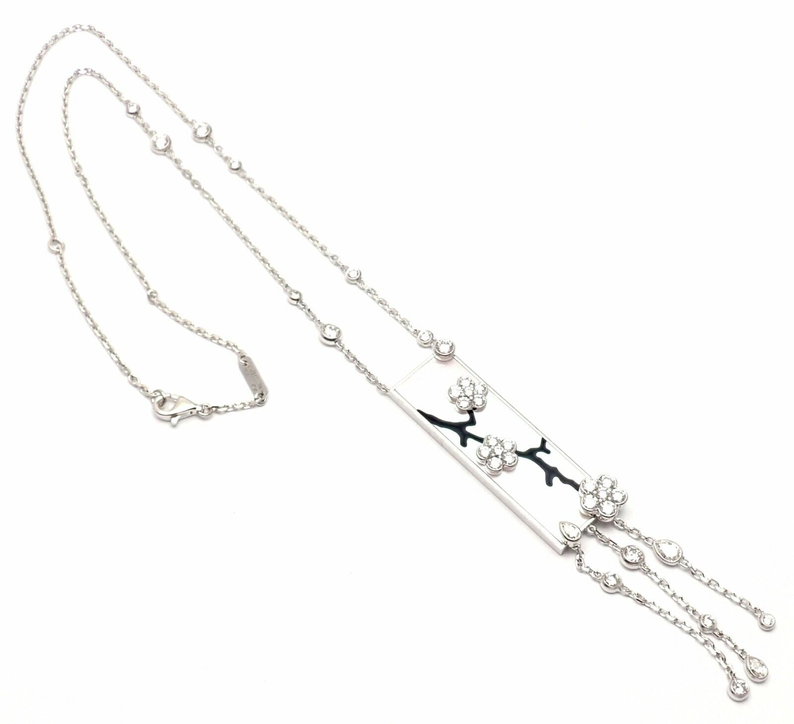 Van Cleef & Arpels Jewelry & Watches:Fine Jewelry:Necklaces & Pendants Authentic! Van Cleef & Arpels Miroir Des Eaux 18k Gold Diamond MOP Necklace