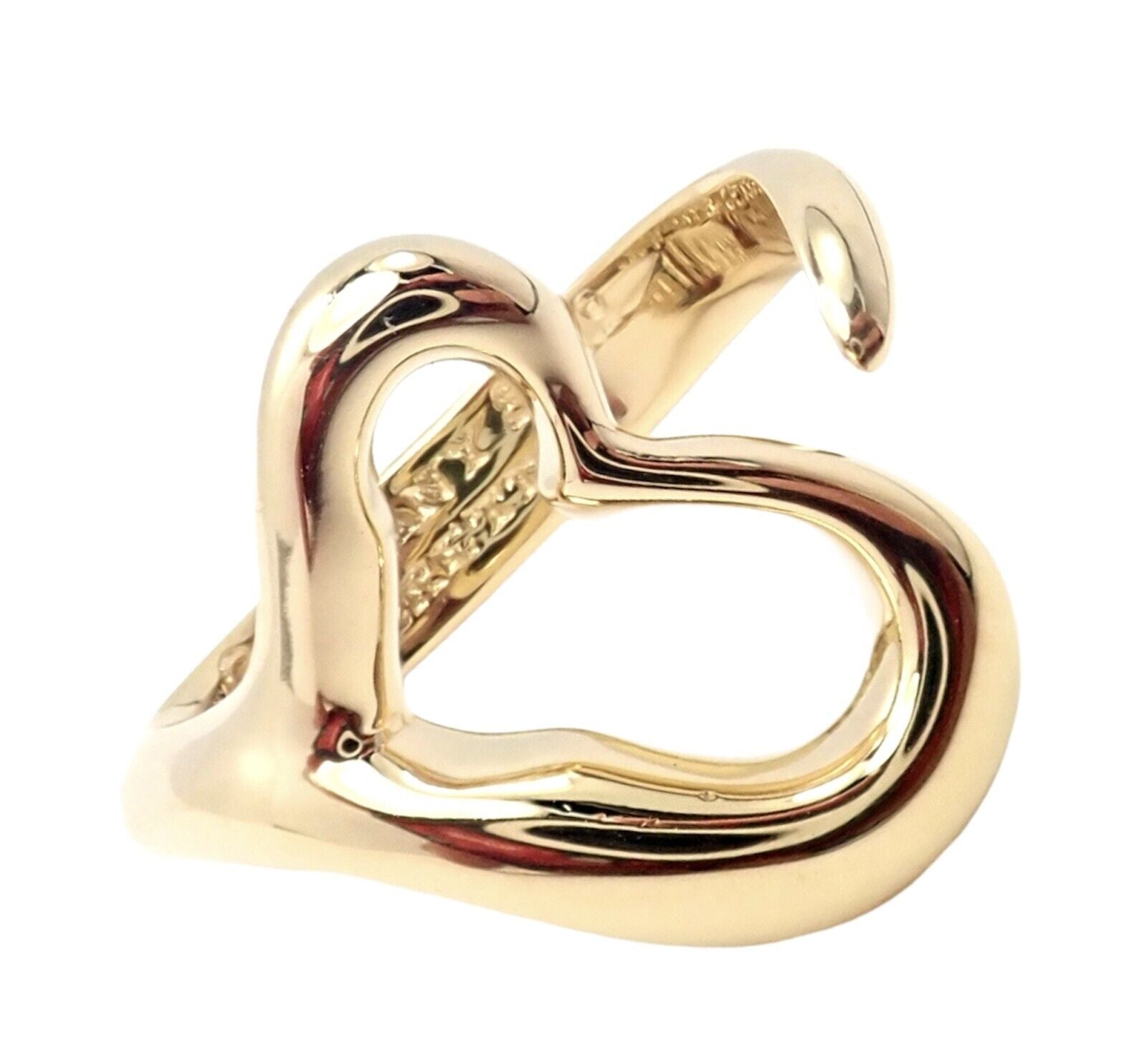 Tiffany & Co. Jewelry & Watches:Fine Jewelry:Rings Tiffany & Co. 18k Yellow Gold Peretti Open Heart Ring Sz 5