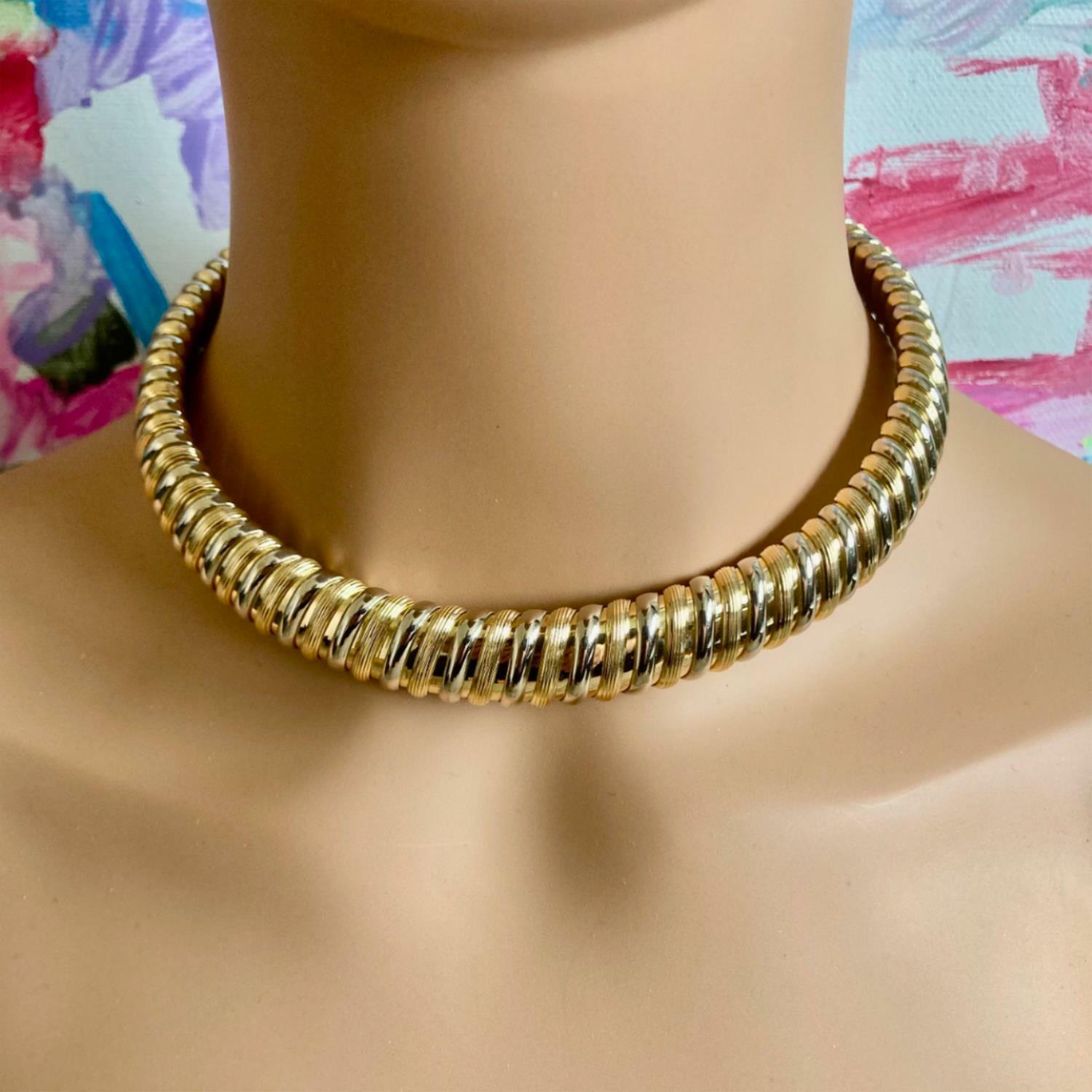 22K Yellow Gold Choker Necklace Set (65.1gm) – Virani Jewelers