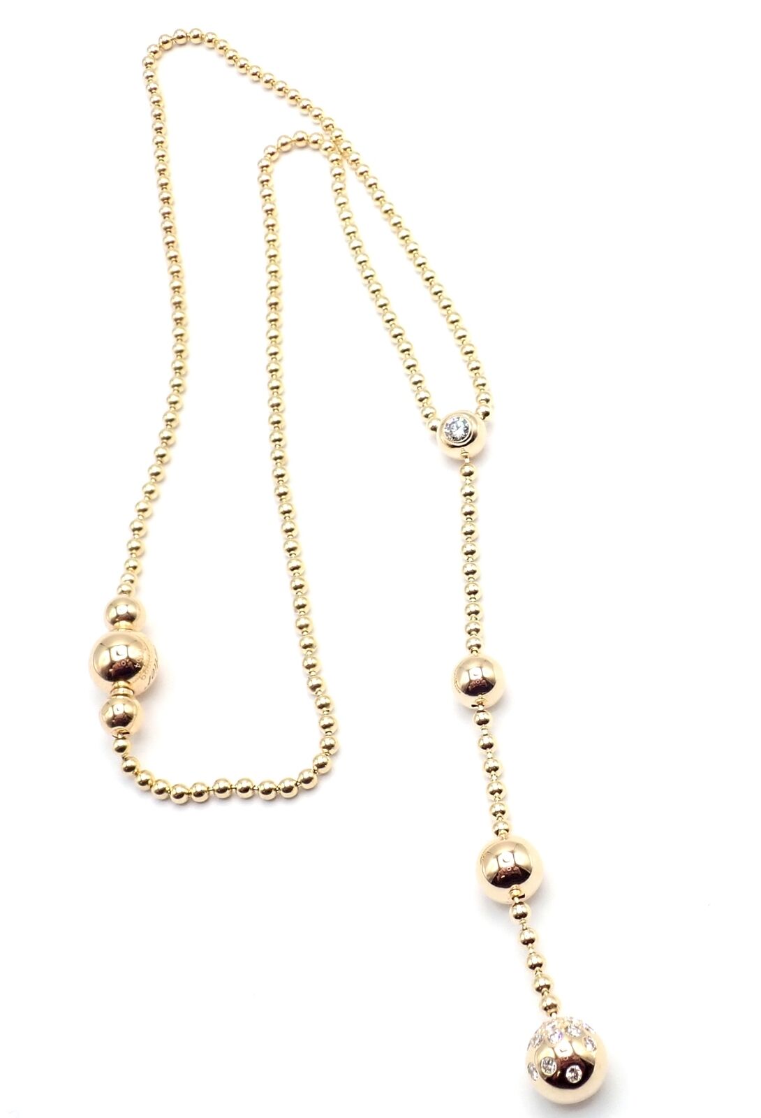 Cartier Jewelry & Watches:Fine Jewelry:Necklaces & Pendants Authentic! Cartier Draperie de Decollate 18k Yellow Gold Diamond Necklace