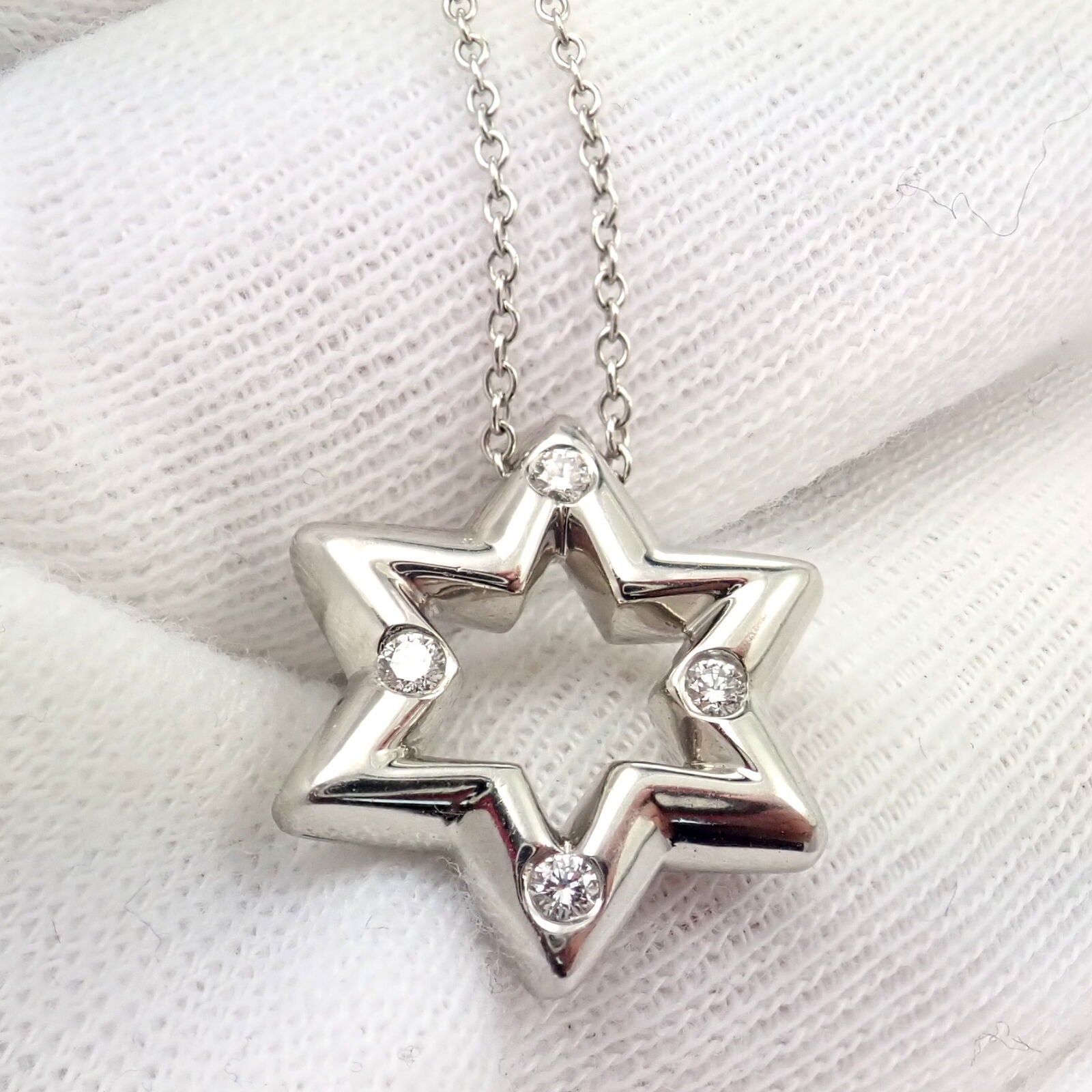 Tiffany jewish hot sale star necklace