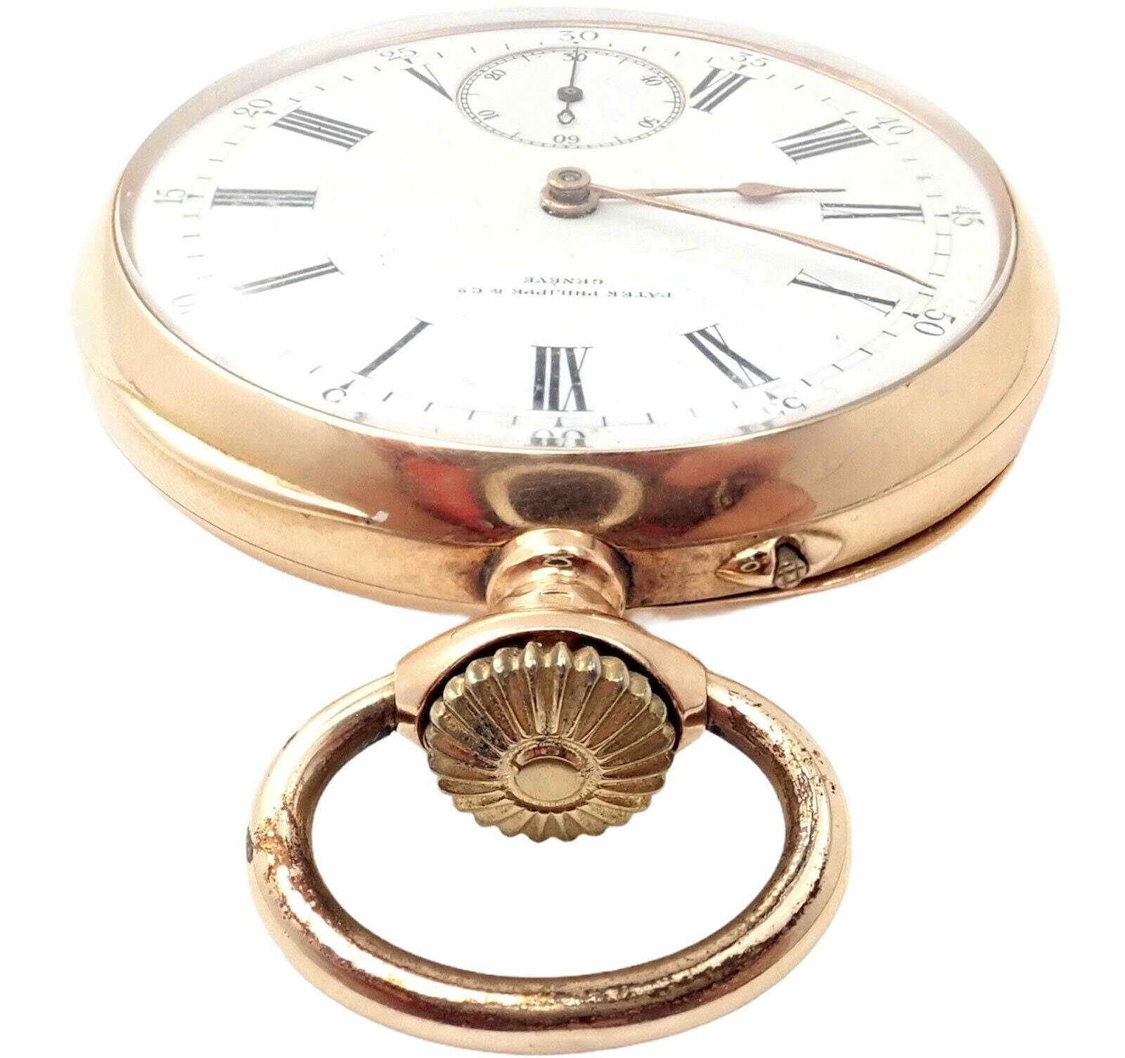 Antique Patek Philippe & Co Geneve Pocket Watch in 18k Rose Gold