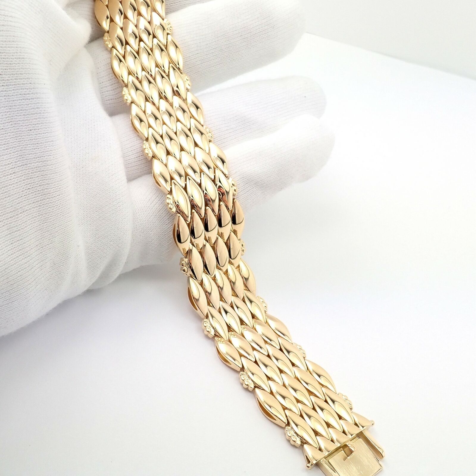 Rare! Georg Jensen by Harald Nielsen 18K Yellow Gold Bracelet