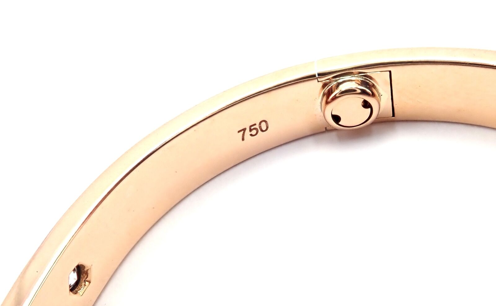 Cartier Juste Un Clou Diamond 18K Rose Gold Bracelet Size 16
