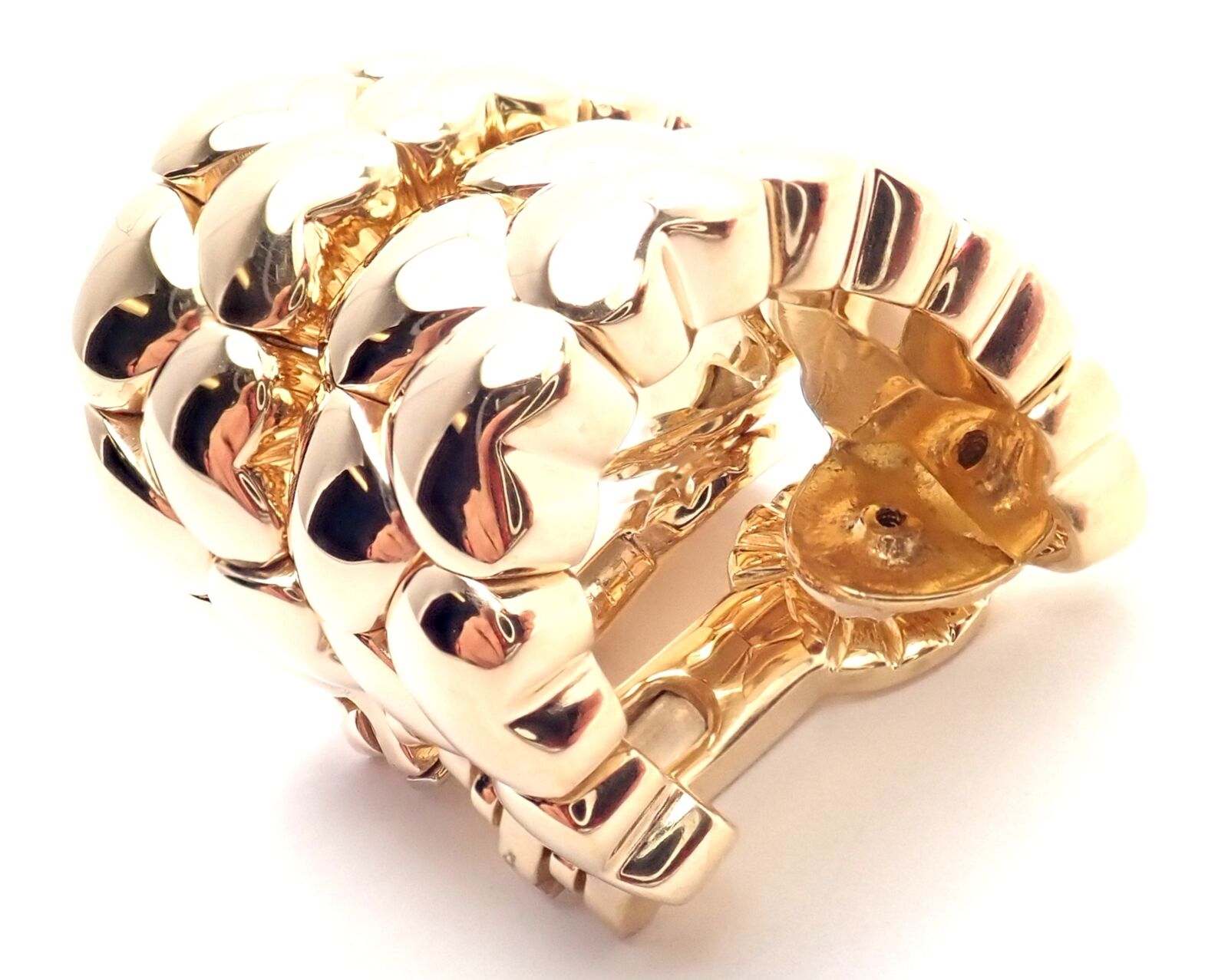 Cartier Jewelry & Watches:Fine Jewelry:Earrings Authentic! Cartier 18k Yellow Gold Heart Shaped Hoop Earrings
