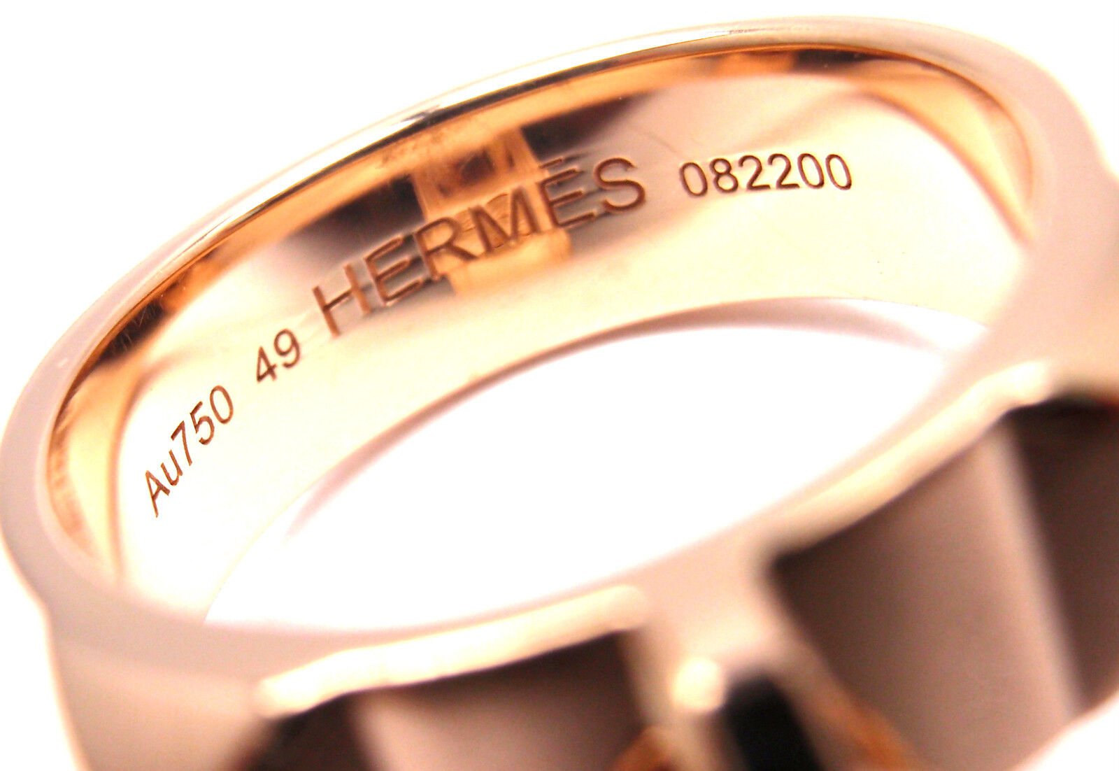 エルメス HERMES Hロゴリング シルバー YG Au750 Ag925 7.97g 47