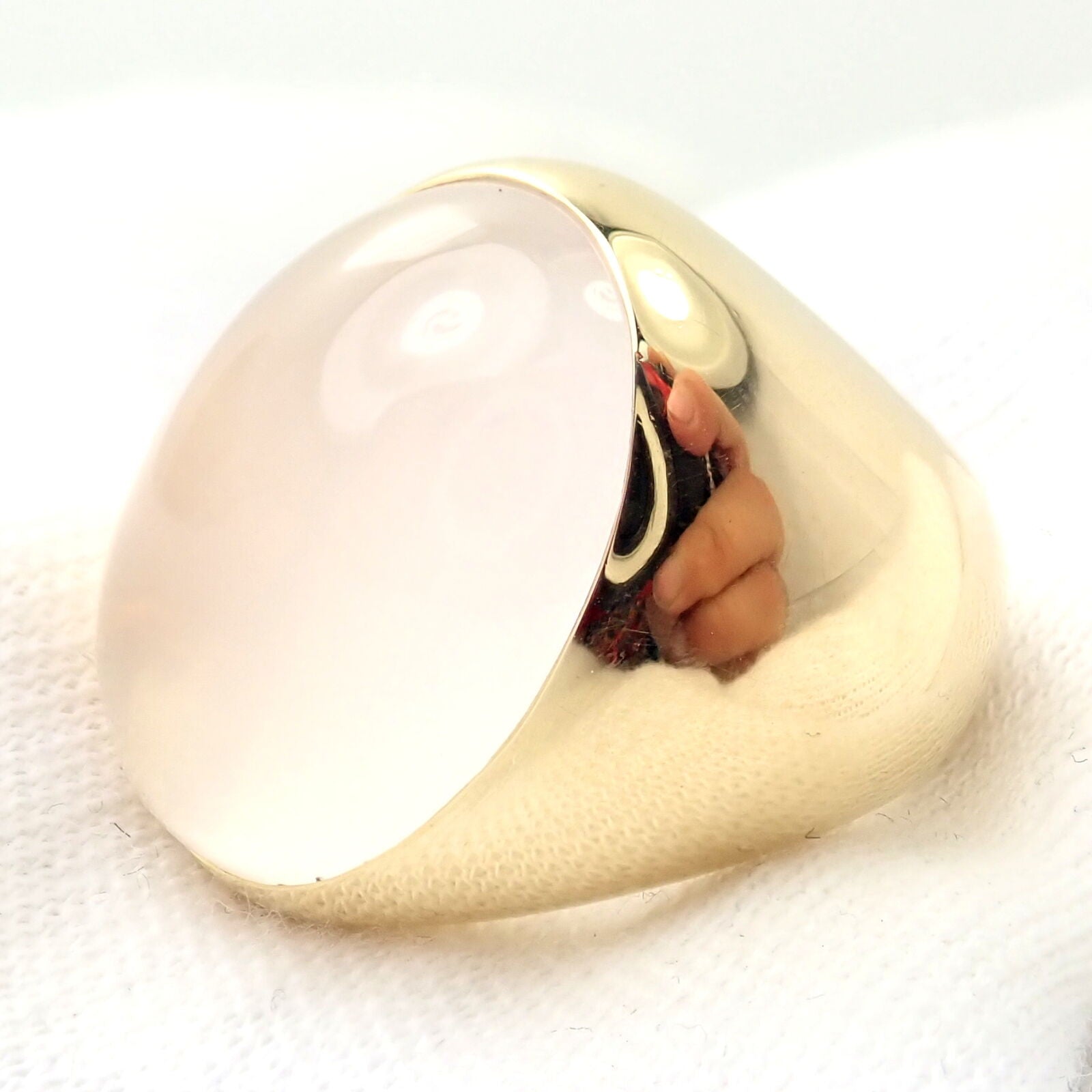 Pomellato Jewelry & Watches:Fine Jewelry:Rings Authentic! Pomellato 18k Yellow Gold Large Pink Moonstone Ring