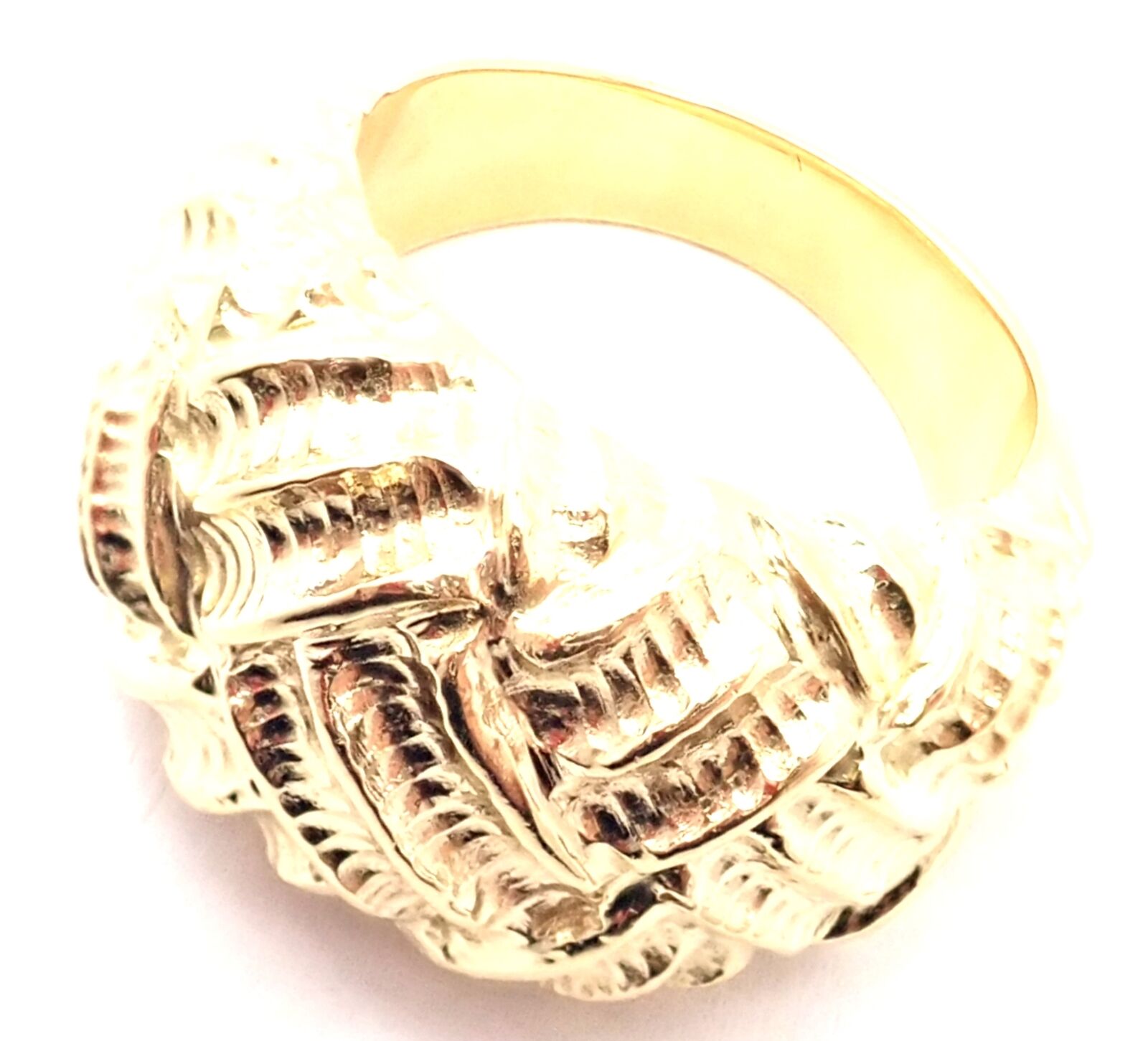 Tiffany & Co. Jewelry & Watches:Fine Jewelry:Rings Rare! Authentic Tiffany & Co 18k Yellow Gold Woven Dome Ring 1992