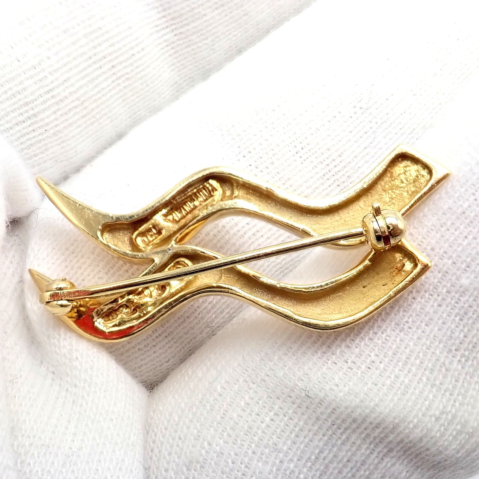 Tiffany & Co. Jewelry & Watches:Fine Jewelry:Brooches & Pins Authentic! Tiffany & Co 18k Yellow Gold Picasso Zodiac Aquarius Brooch Pin