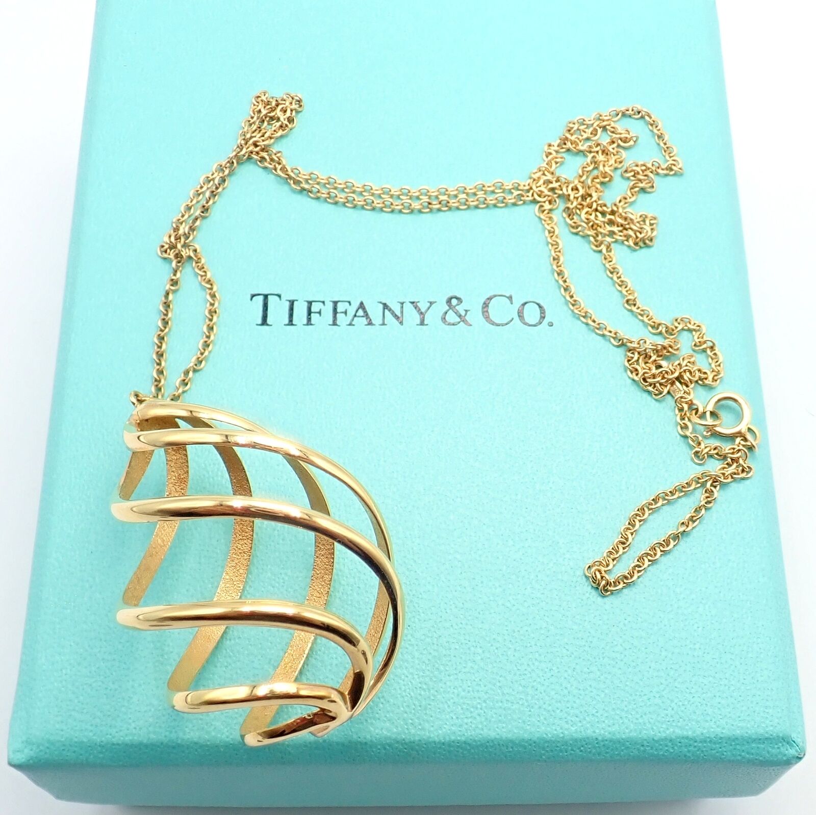 Tiffany & Co. Jewelry & Watches:Fine Jewelry:Necklaces & Pendants Tiffany & Co 18k Yellow Gold Extra Large Picasso Venezia Spiral Pendant Necklace