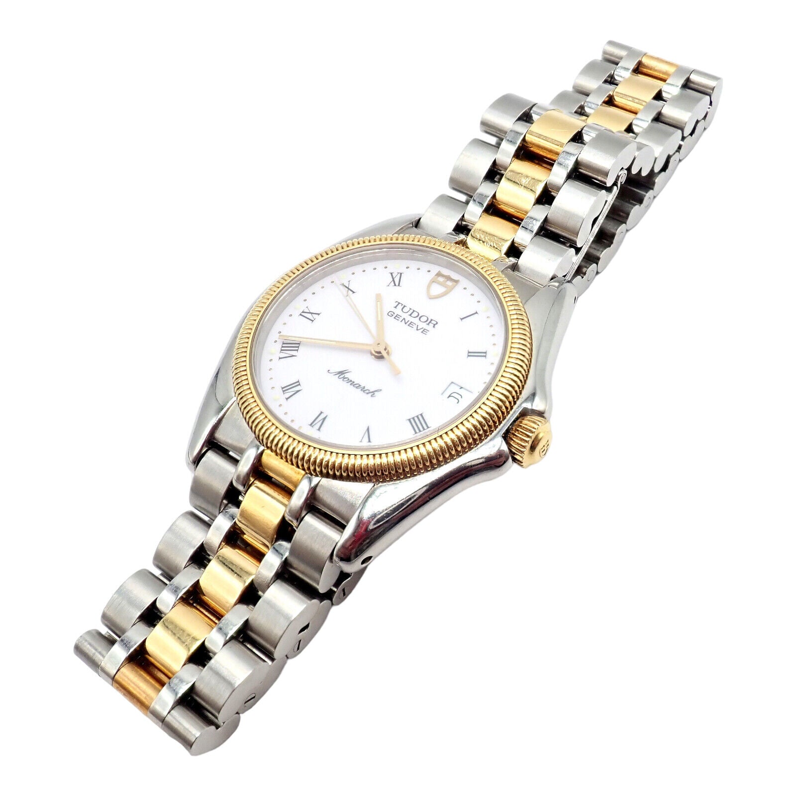 Tudor Jewelry & Watches:Watches, Parts & Accessories:Watches:Wristwatches Authentic Vintage! 1991 Tudor Stainless Steel Two Tone Quartz Watch 15733